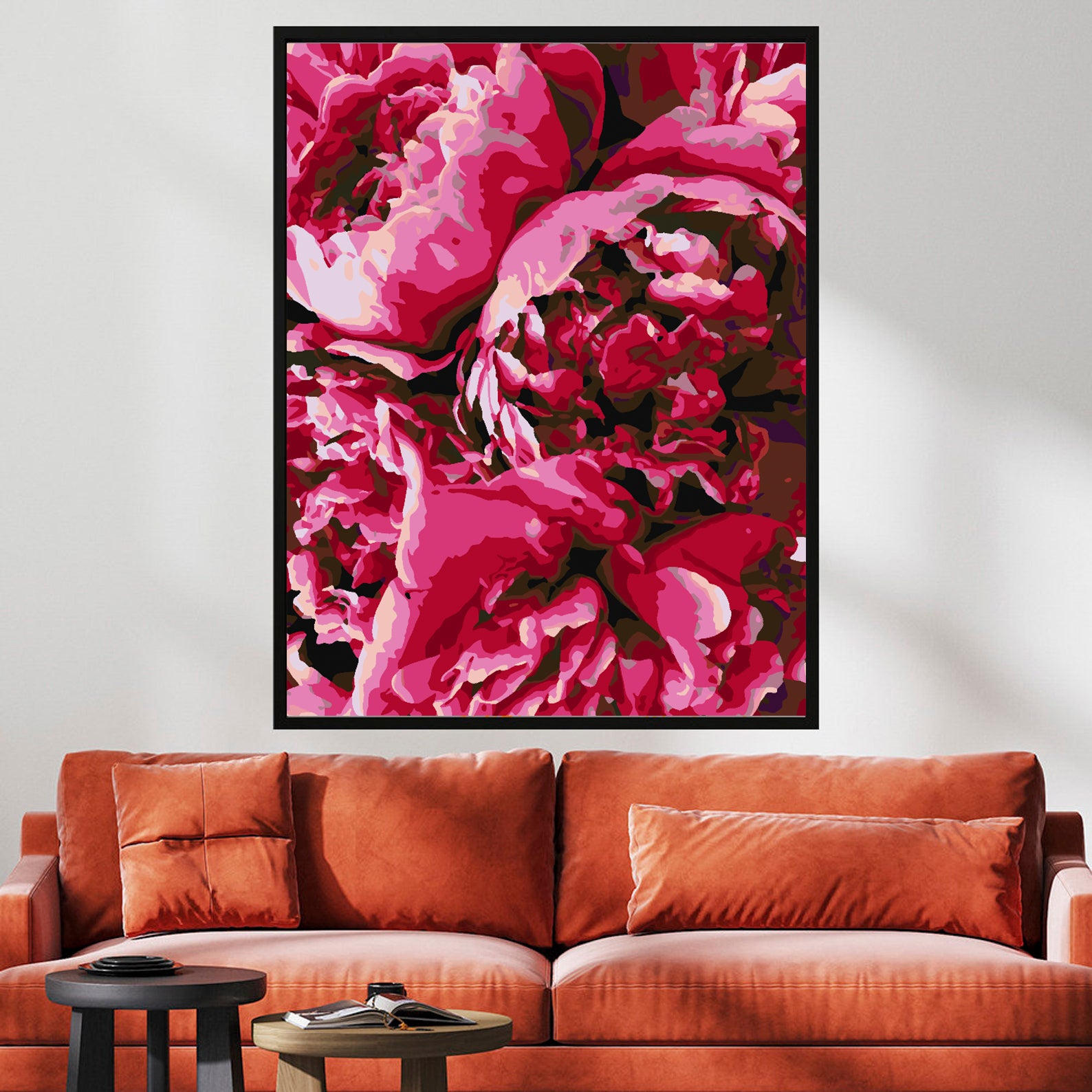 Malen nach Zahlen - Rosa Pfingstrosen 4405