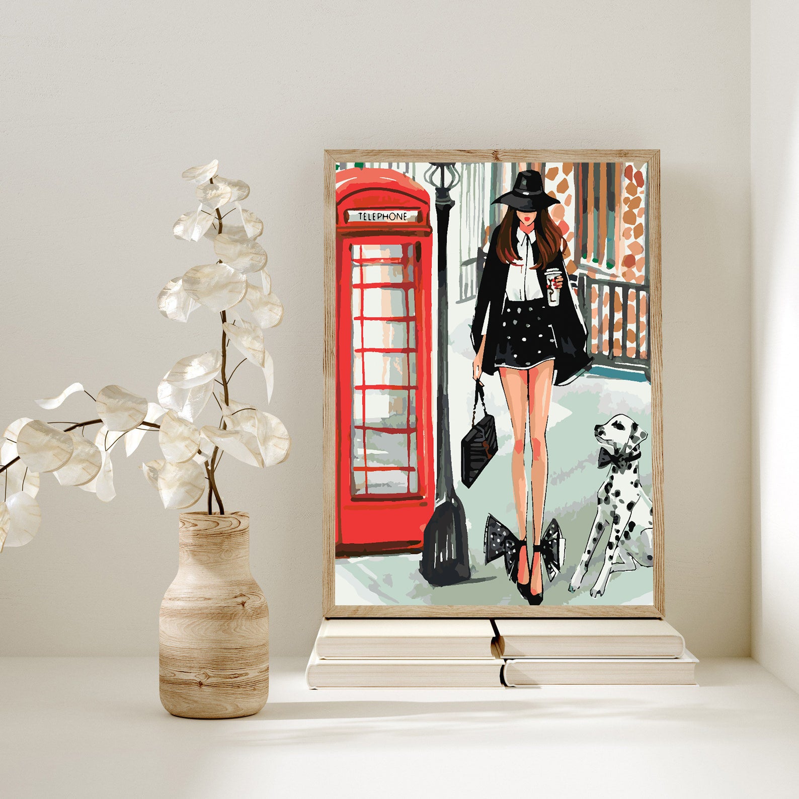 Pictura pe numere - Fată cu Câine 4410