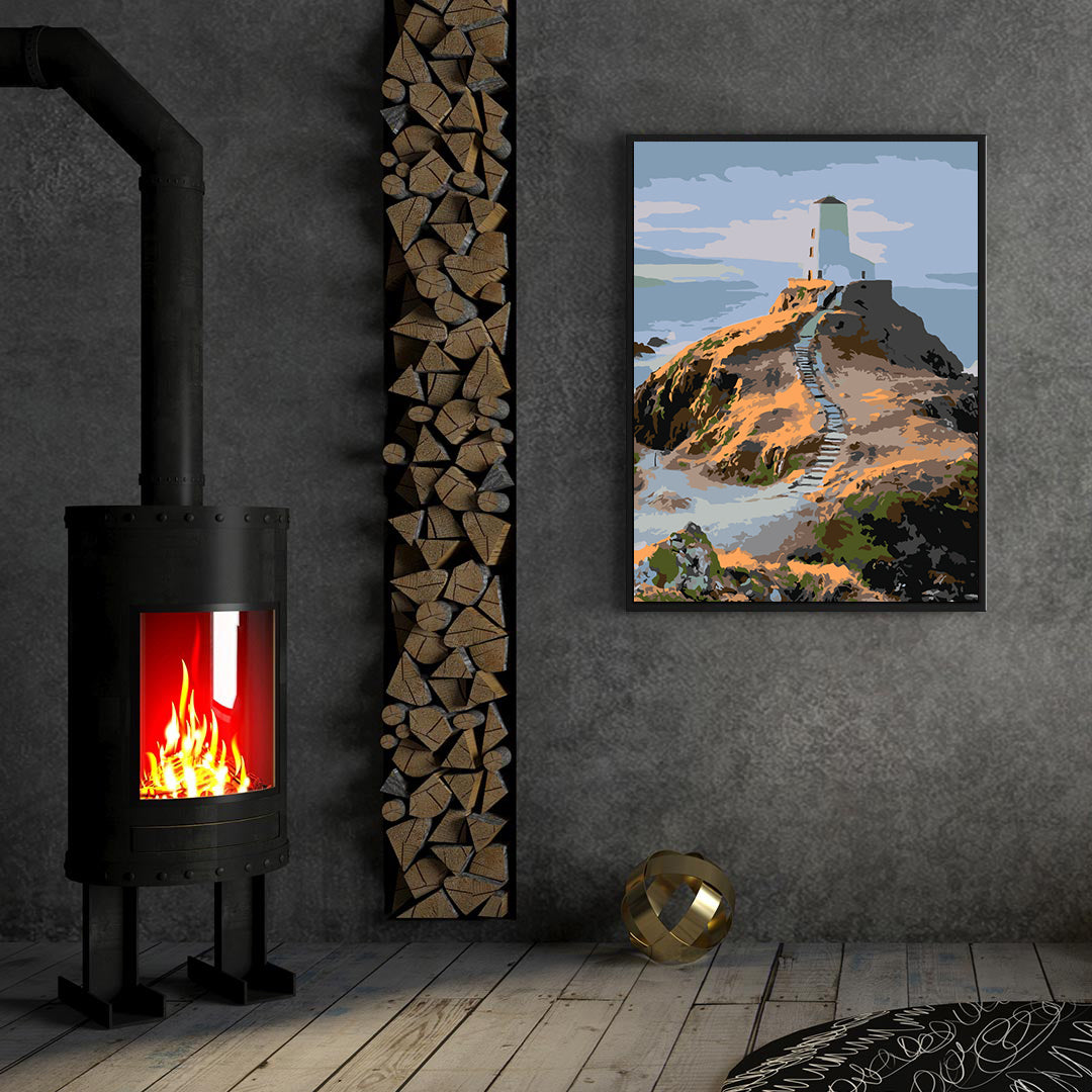 Malen nach Zahlen - Turm im Berg 4417