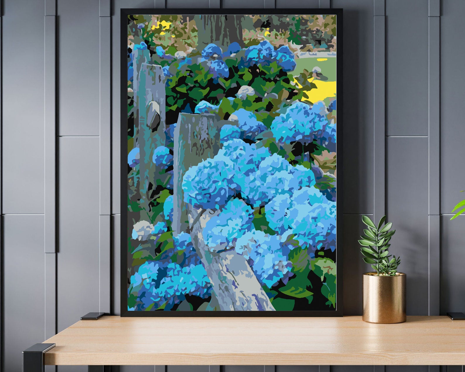 Malen nach Zahlen - Blaue Blumen 4418