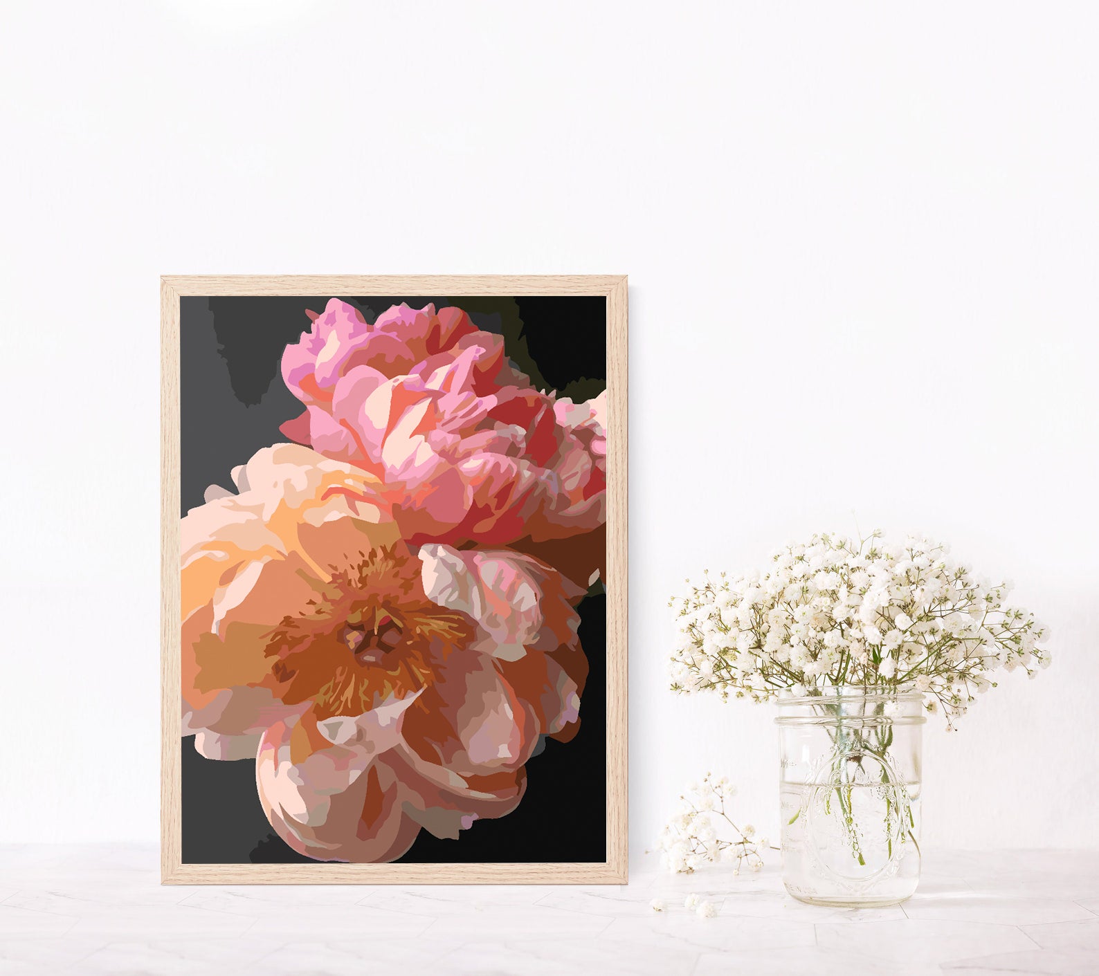 Peinture par numéros - Fleurs 4430