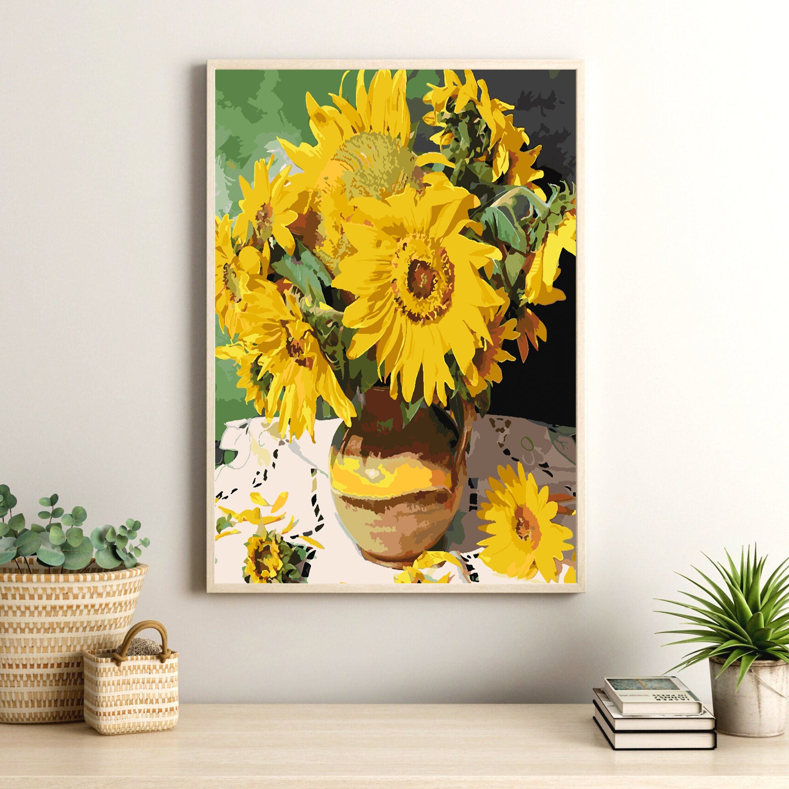 Malen nach Zahlen - Gelbe Blumen 4441