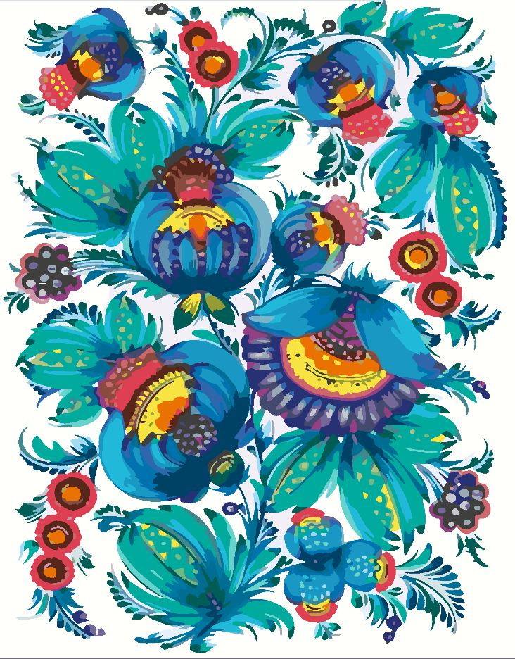 Malen nach Zahlen - Blumen 4447