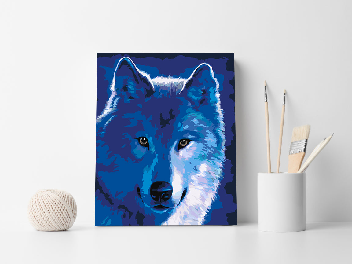 Pictura pe numere - Lup Portret 4454