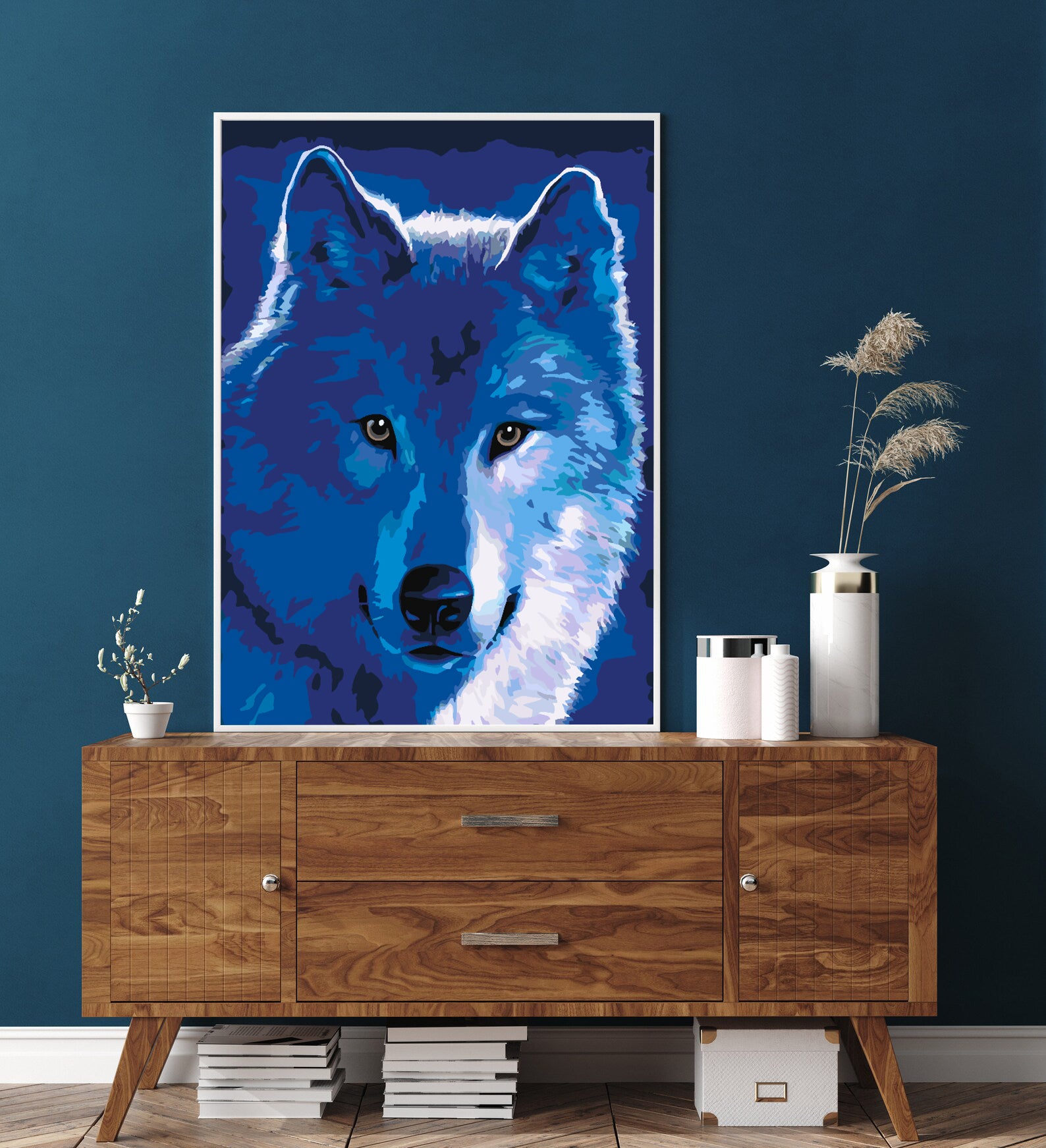 Pictura pe numere - Lup Portret 4454