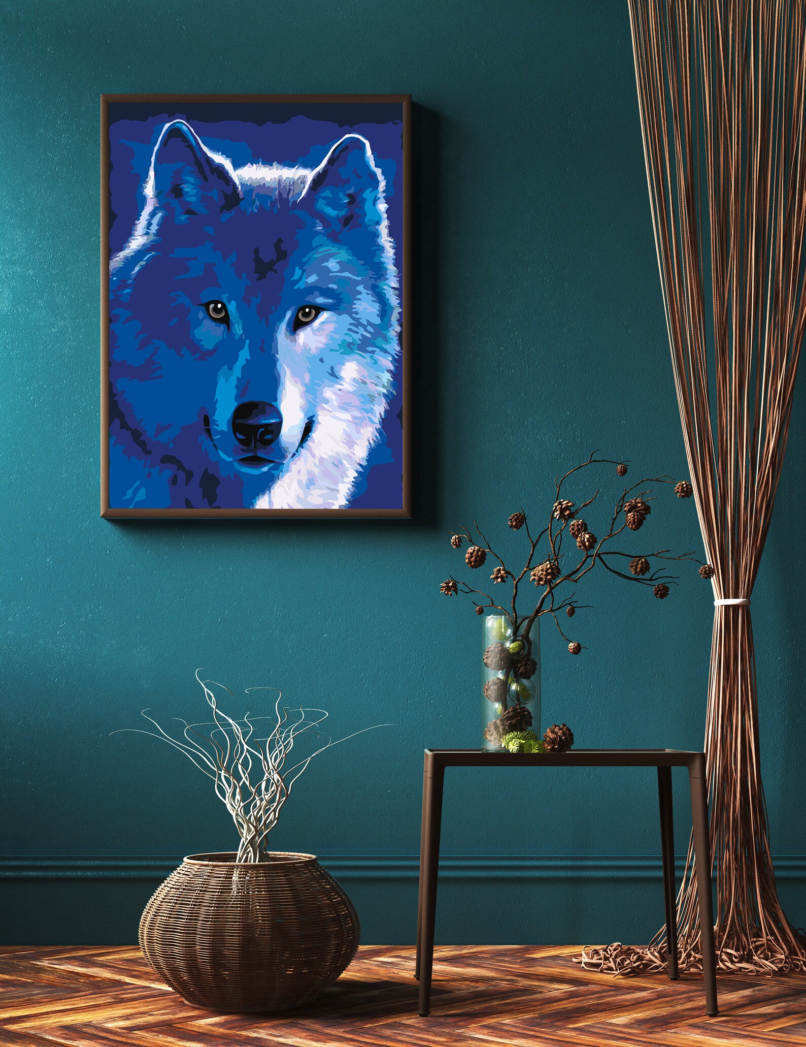 Pictura pe numere - Lup Portret 4454