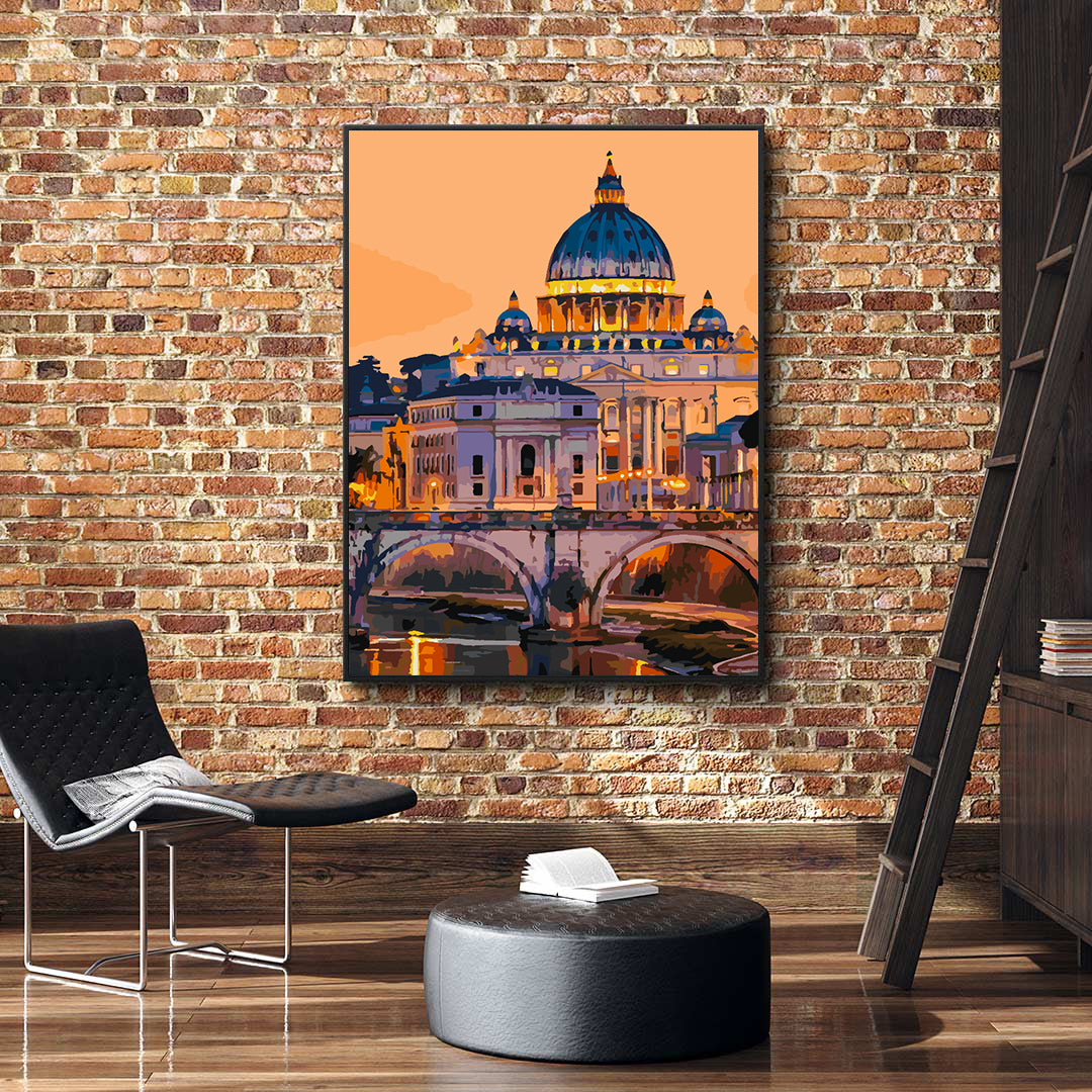 Peinture par numéros - Basilique Saint-Pierre 4455