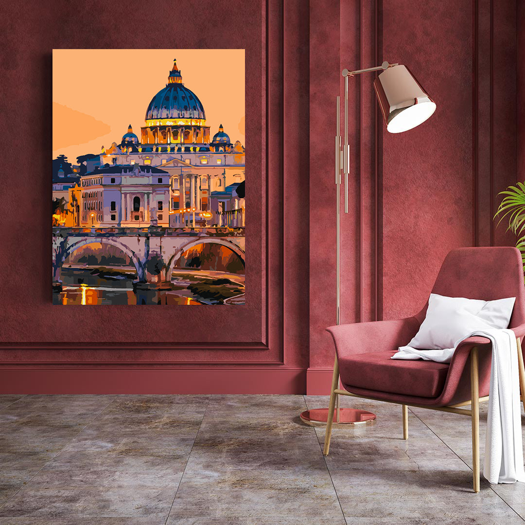 Peinture par numéros - Basilique Saint-Pierre 4455