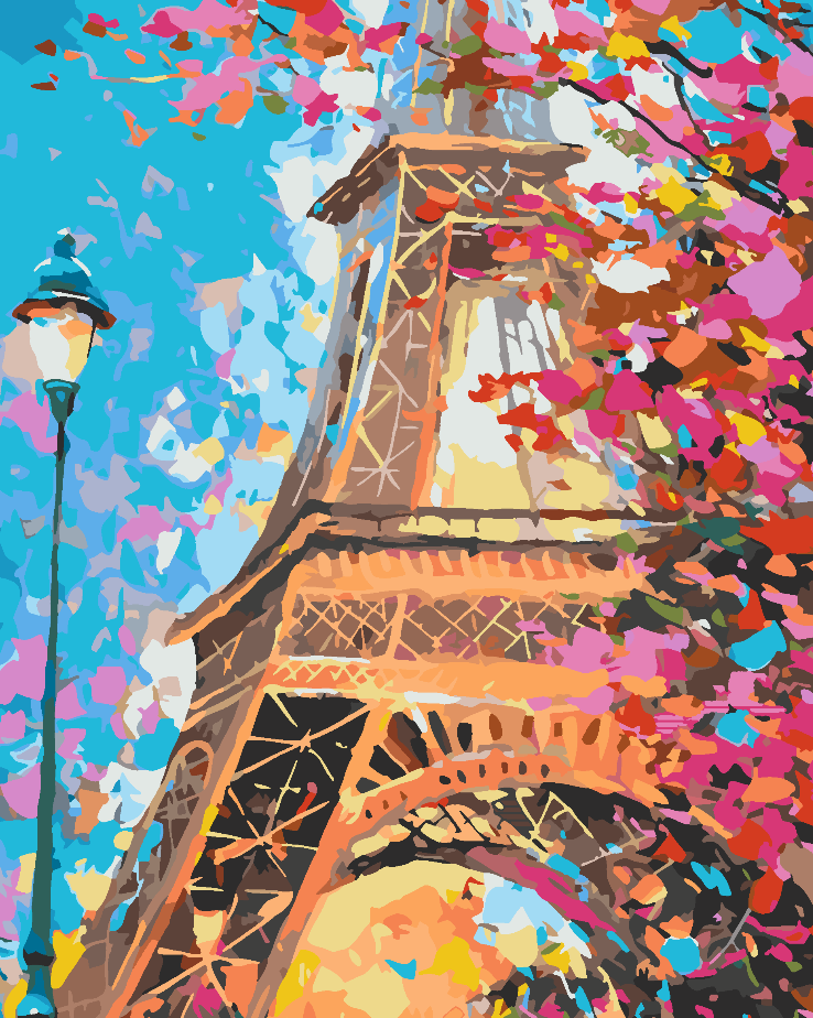 Malen nach Zahlen - Eiffelturm 4458