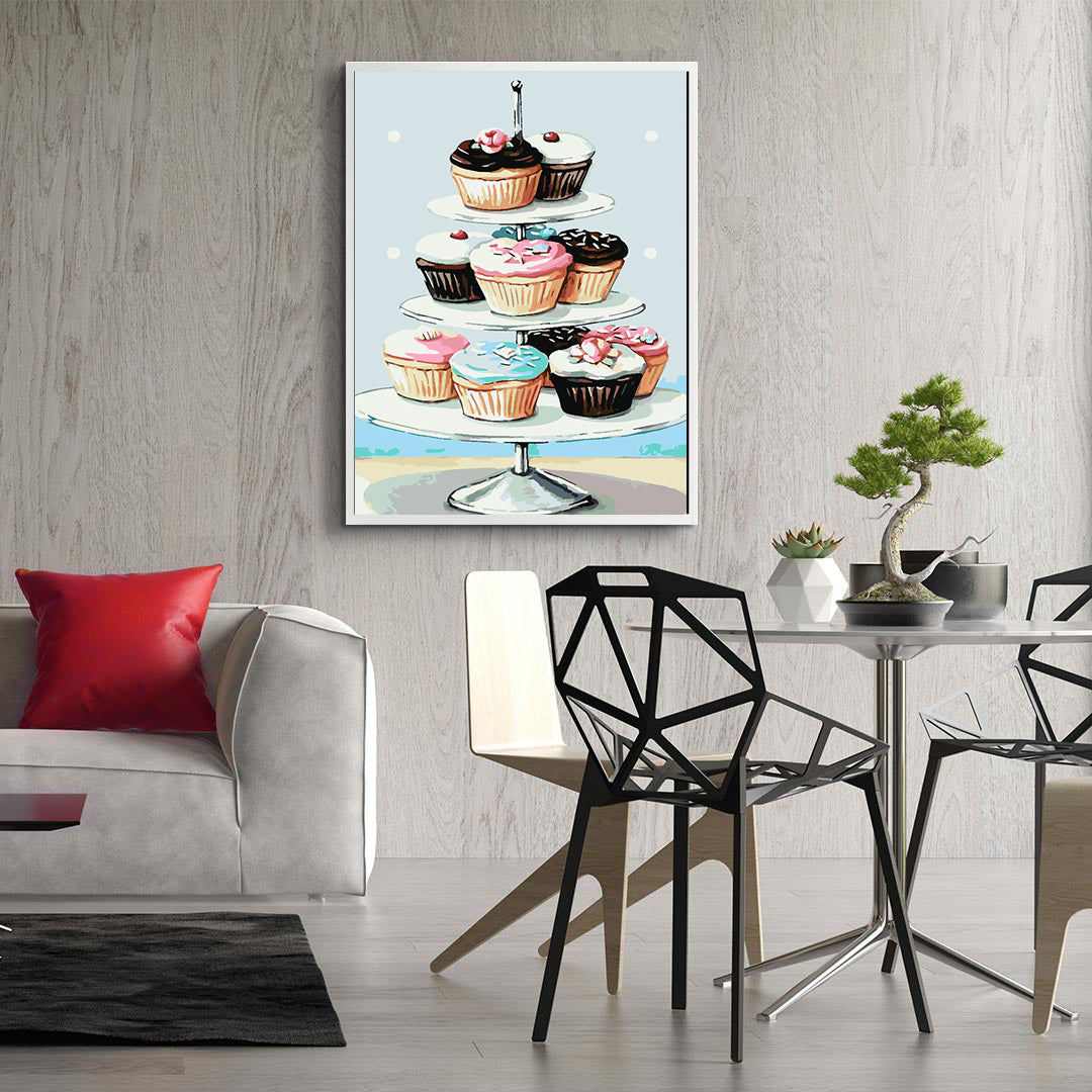 Malen nach Zahlen - Cupcakes 4468