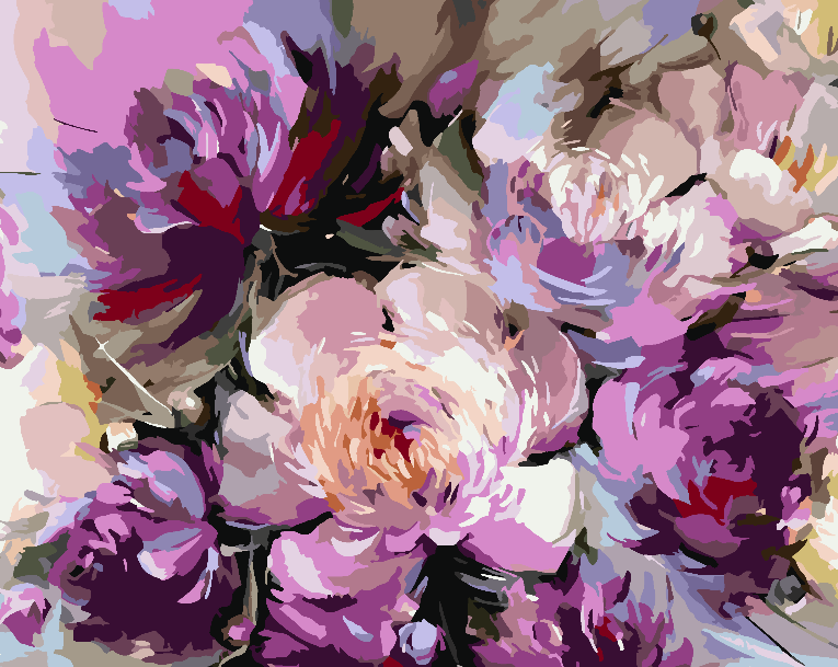 Malen nach Zahlen - Blumen 4471