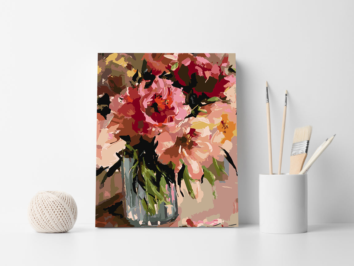 Malen nach Zahlen - Blumen in einer Vase 4472