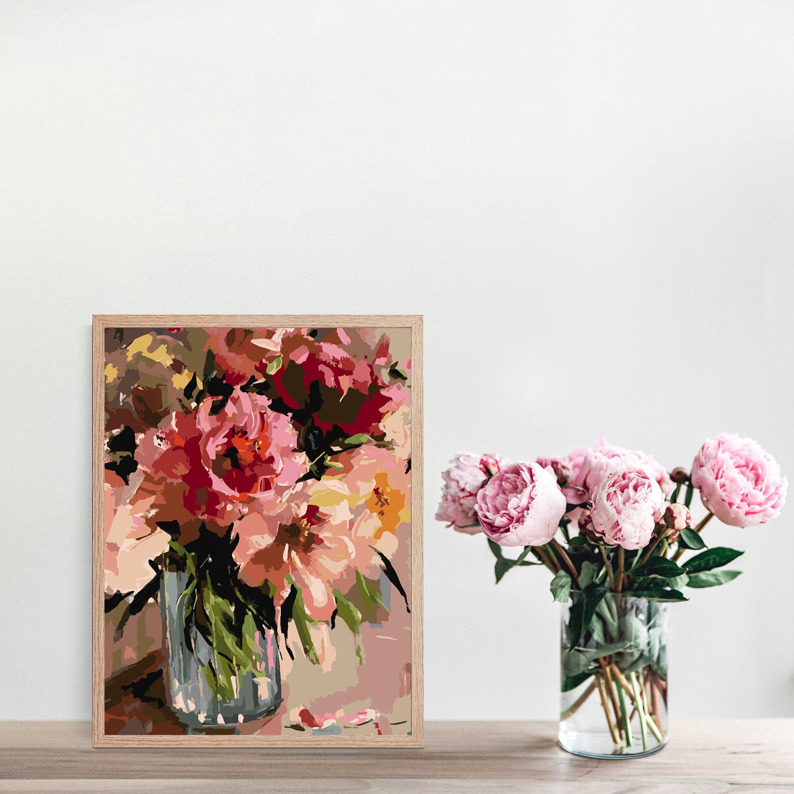 Malen nach Zahlen - Blumen in einer Vase 4472