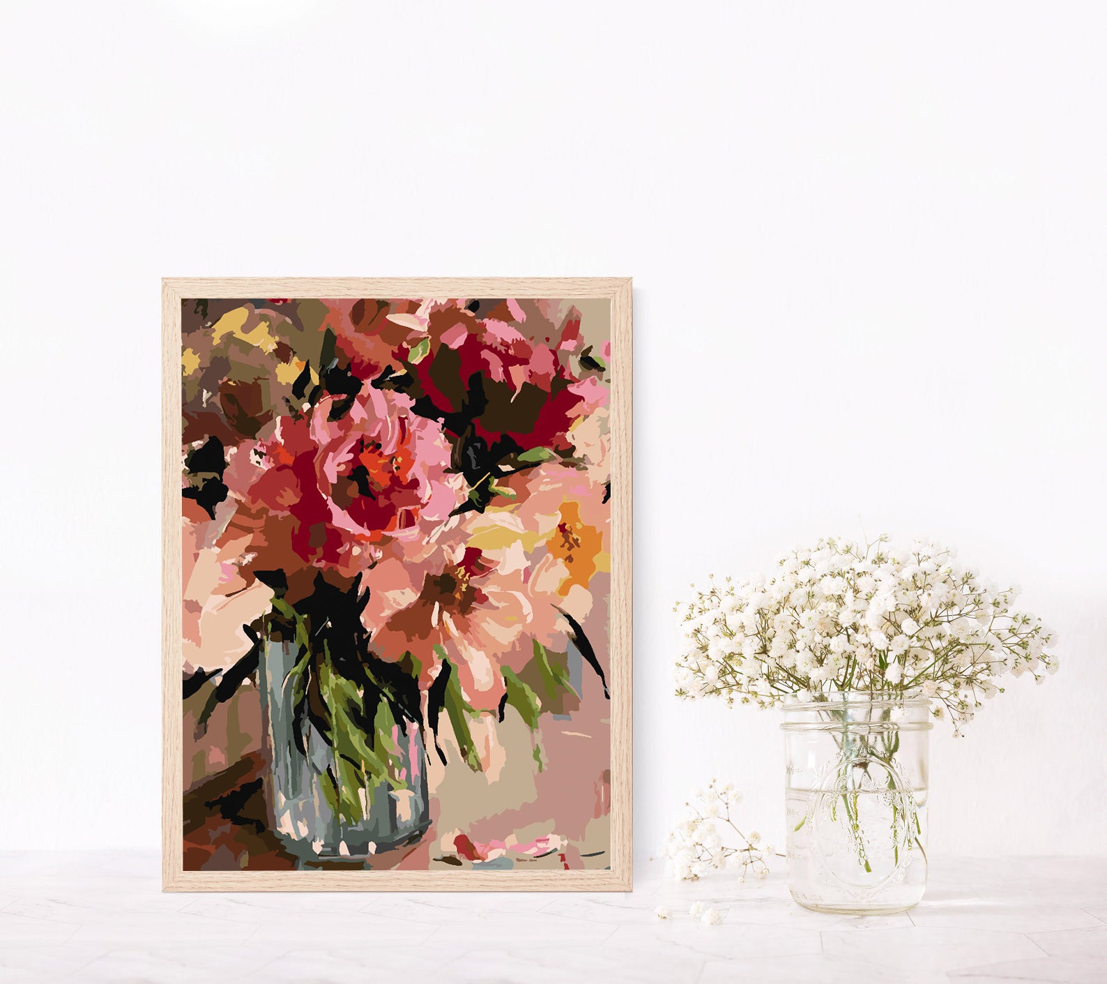 Malen nach Zahlen - Blumen in einer Vase 4472