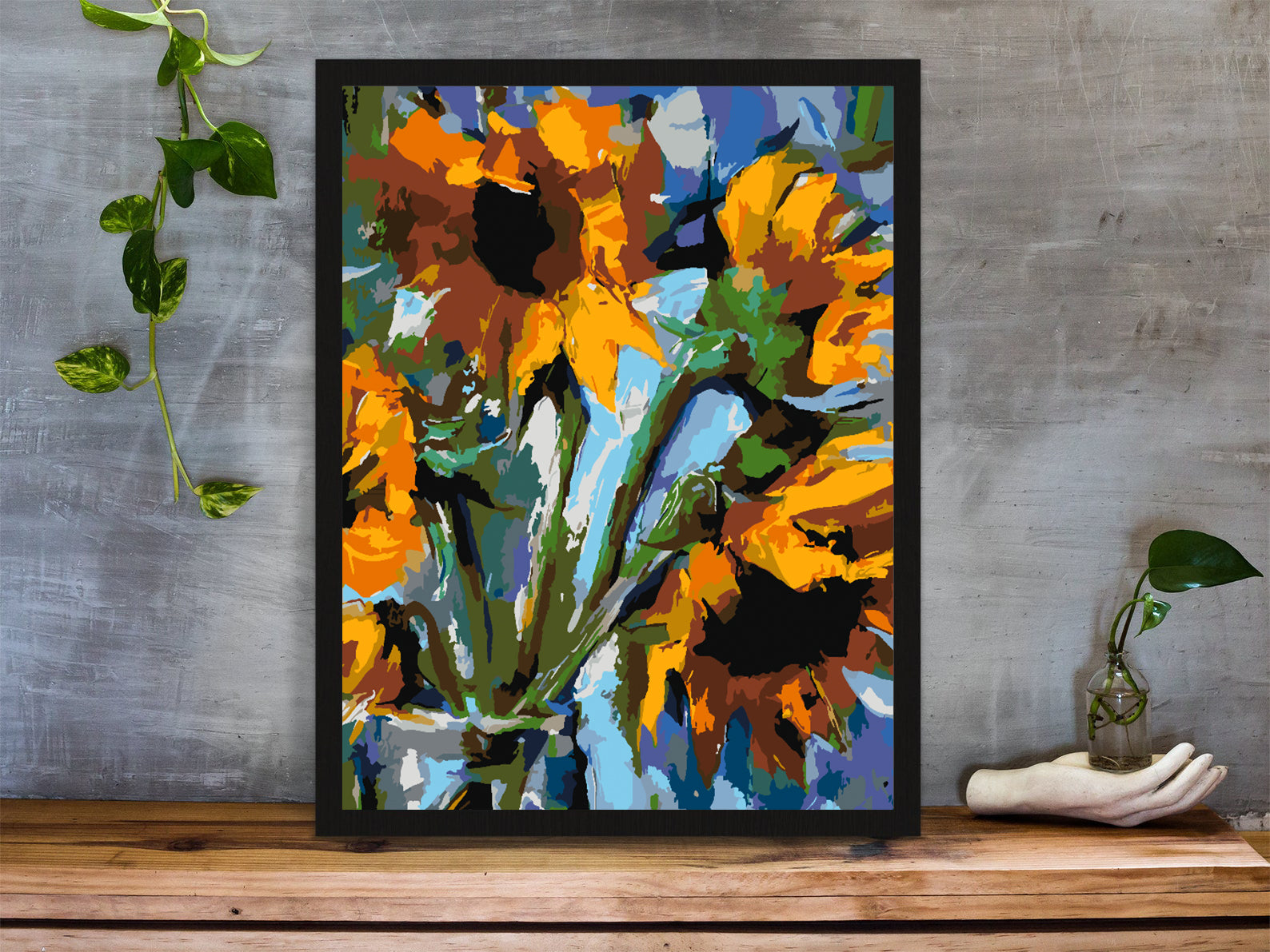 Malen nach Zahlen - Blumen in einer Vase 4473