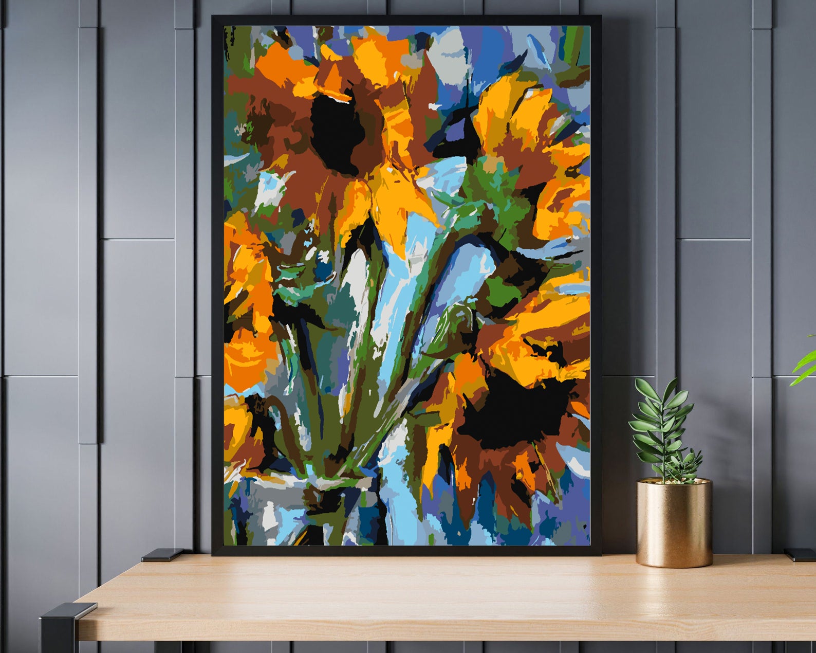 Malen nach Zahlen - Blumen in einer Vase 4473