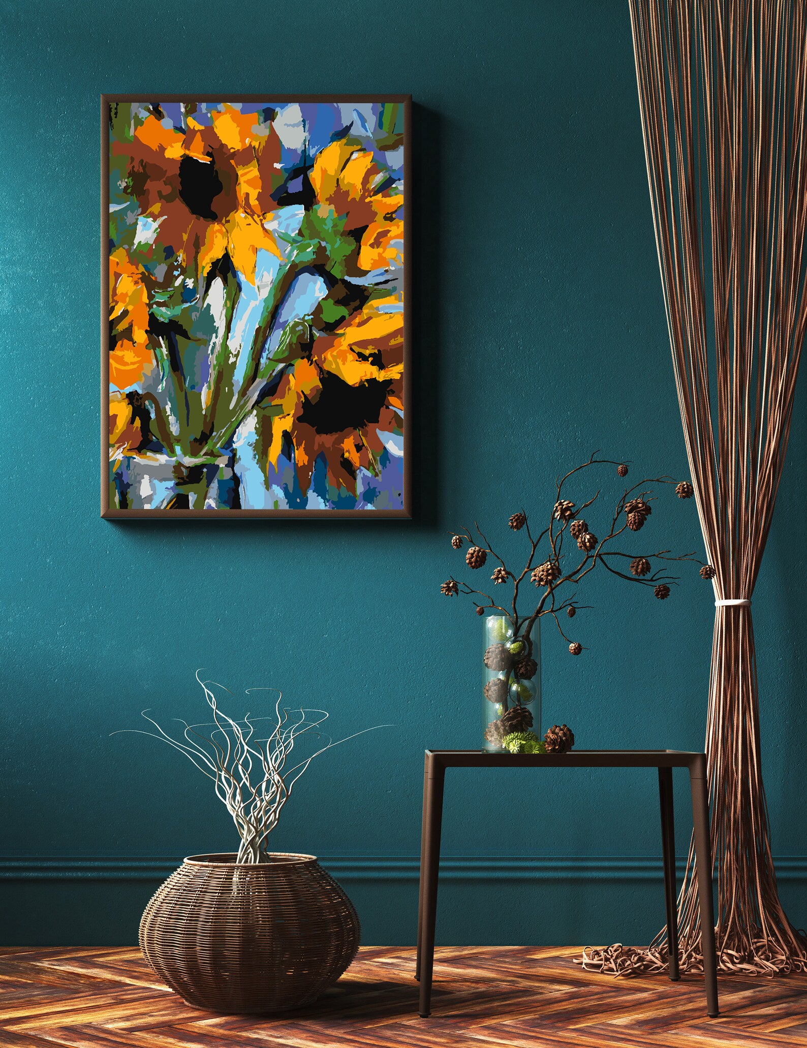 Malen nach Zahlen - Blumen in einer Vase 4473