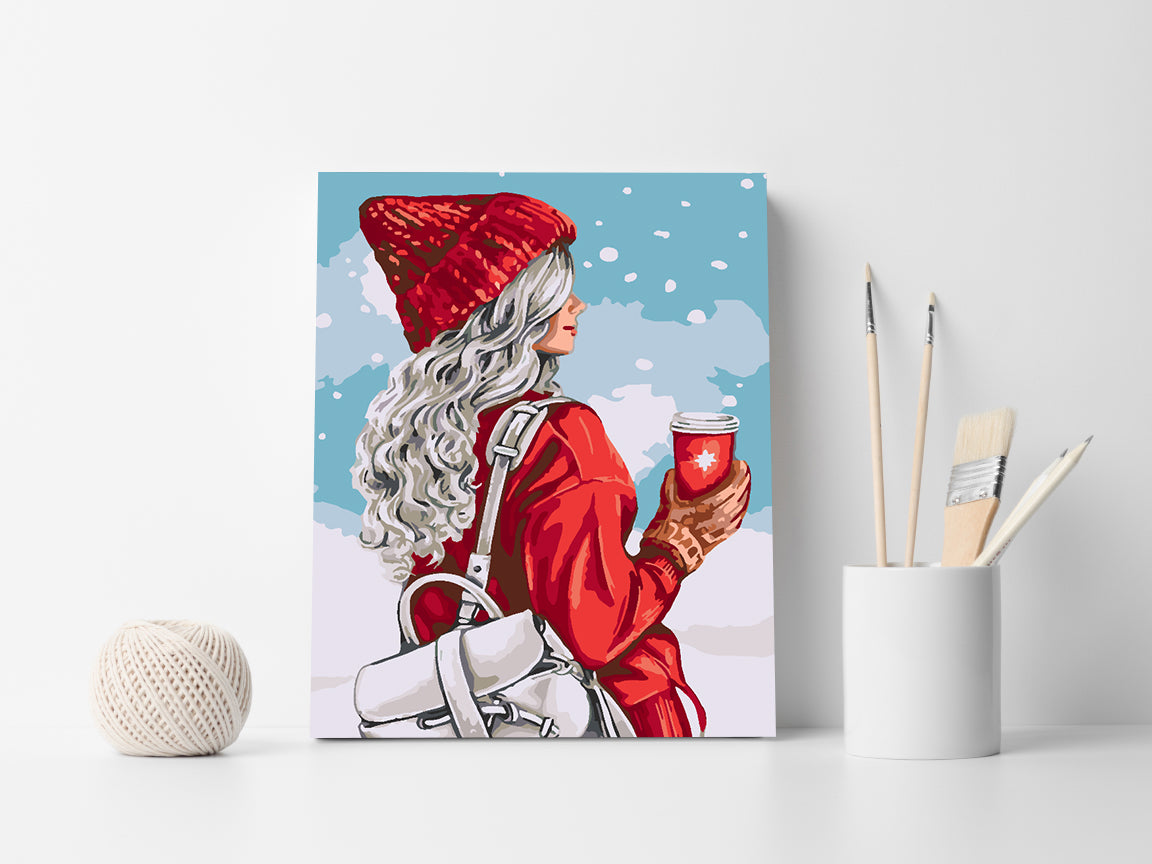 Malen nach Zahlen - Wintermädchen 4474