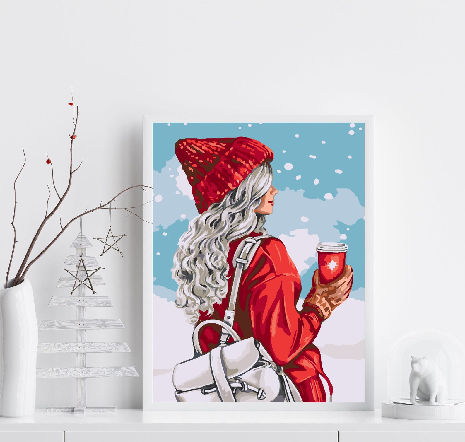 Malen nach Zahlen - Wintermädchen 4474