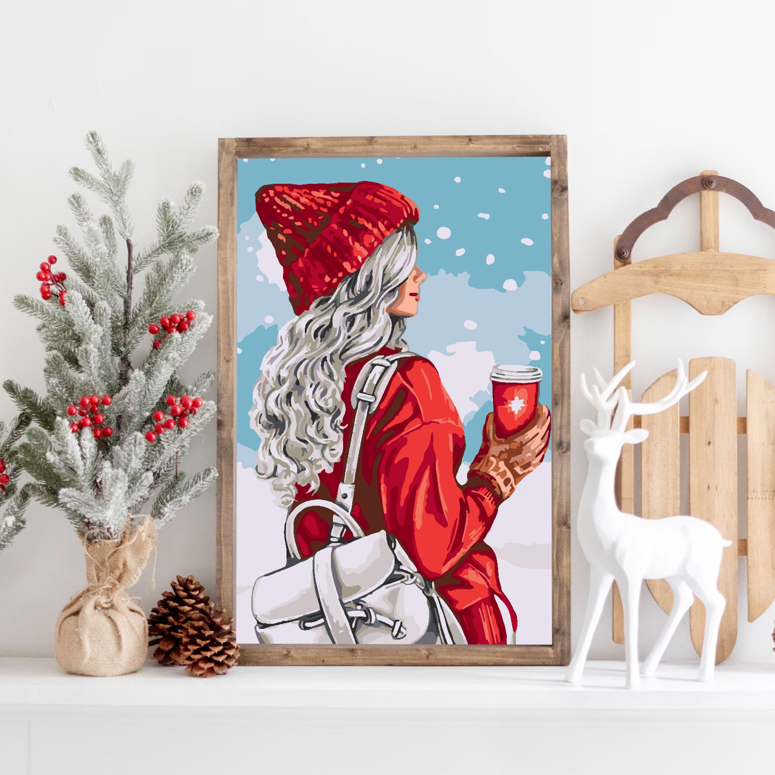 Malen nach Zahlen - Wintermädchen 4474