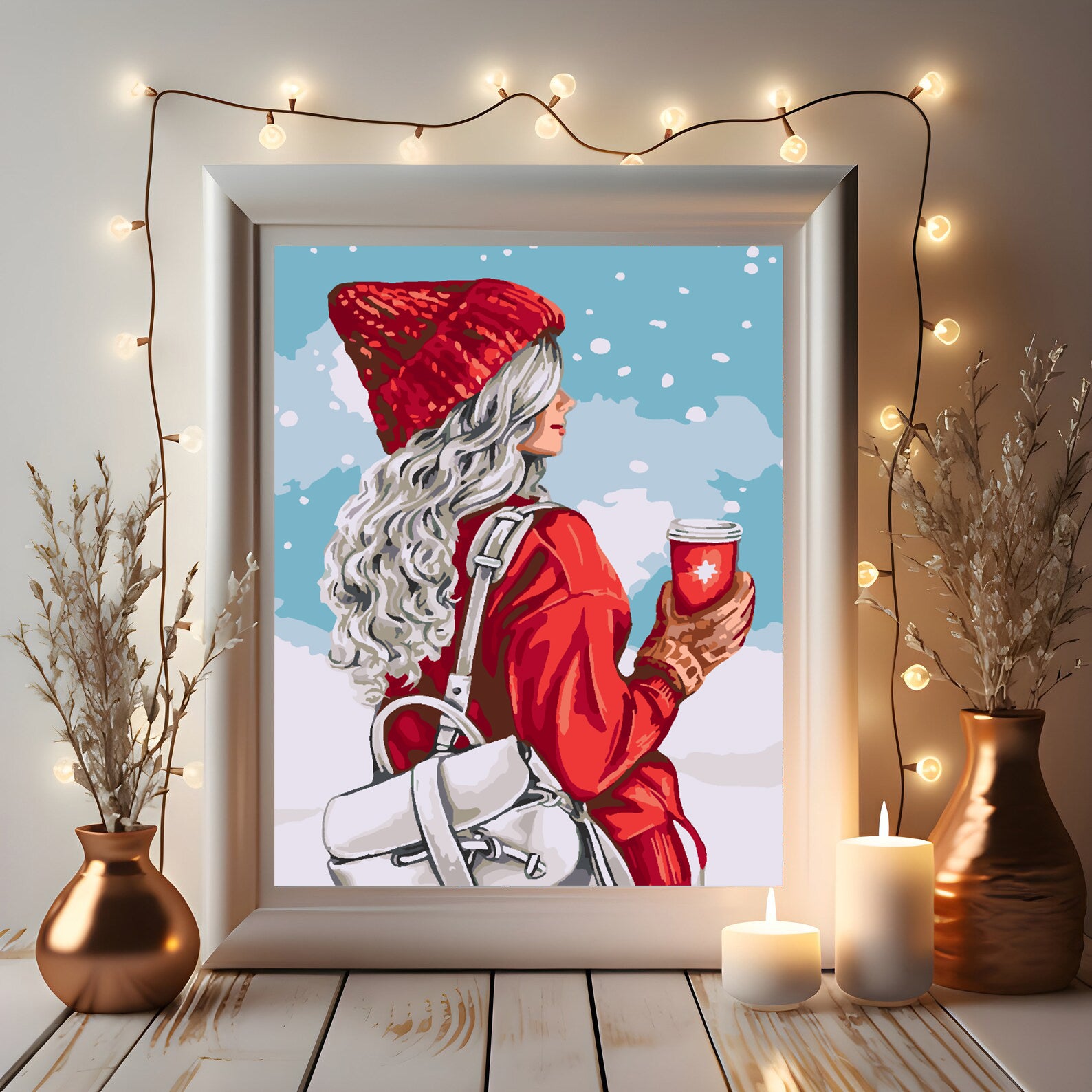 Malen nach Zahlen - Wintermädchen 4474