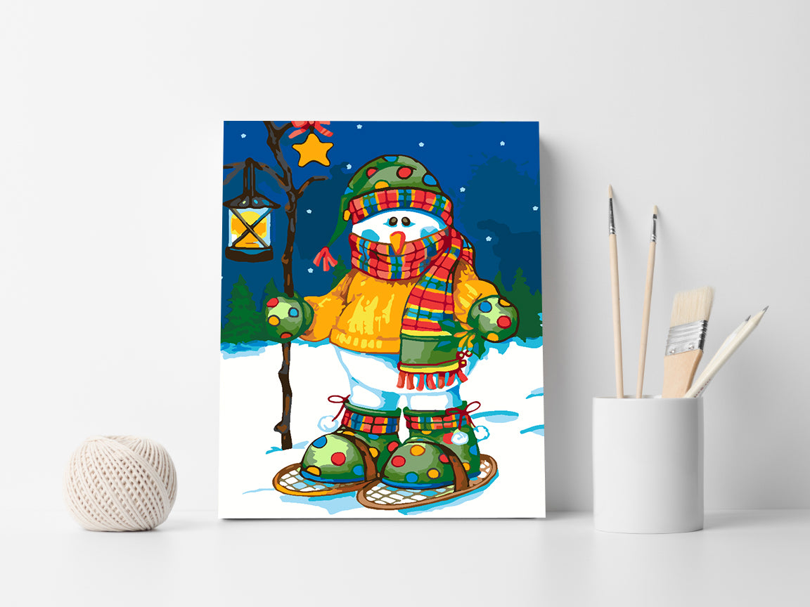 Malen nach Zahlen - Schneemann 4476