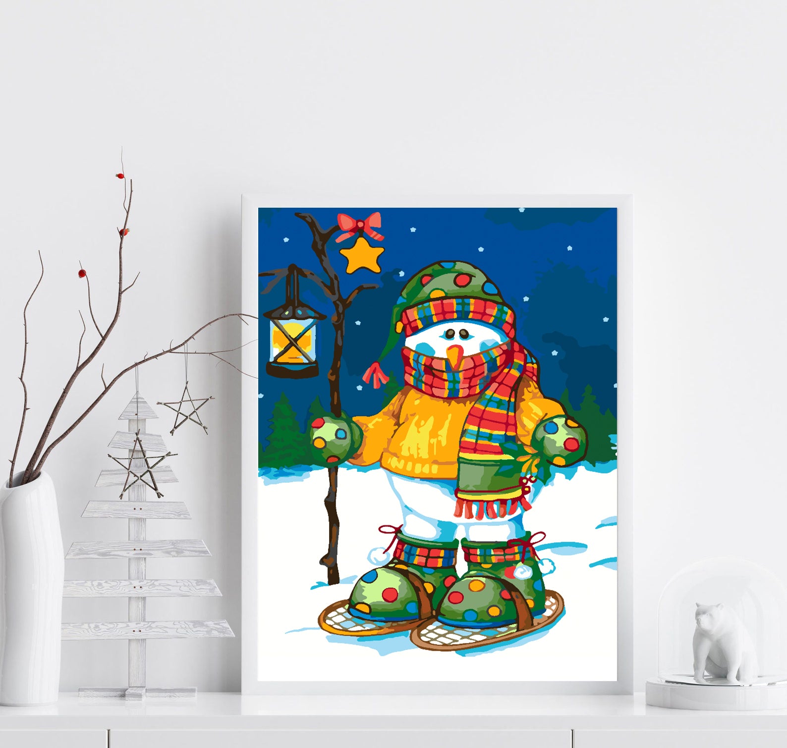 Malen nach Zahlen - Schneemann 4476