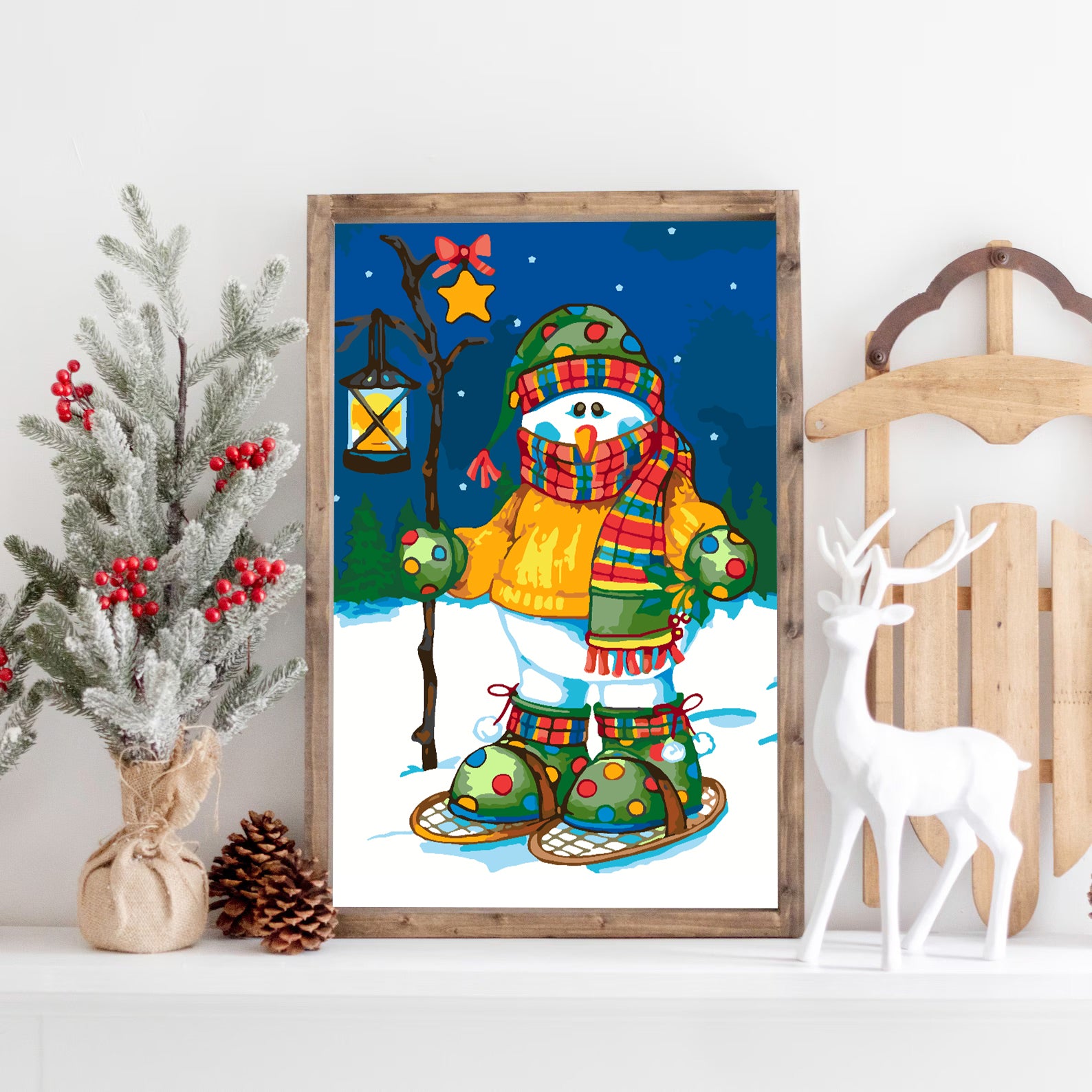 Malen nach Zahlen - Schneemann 4476