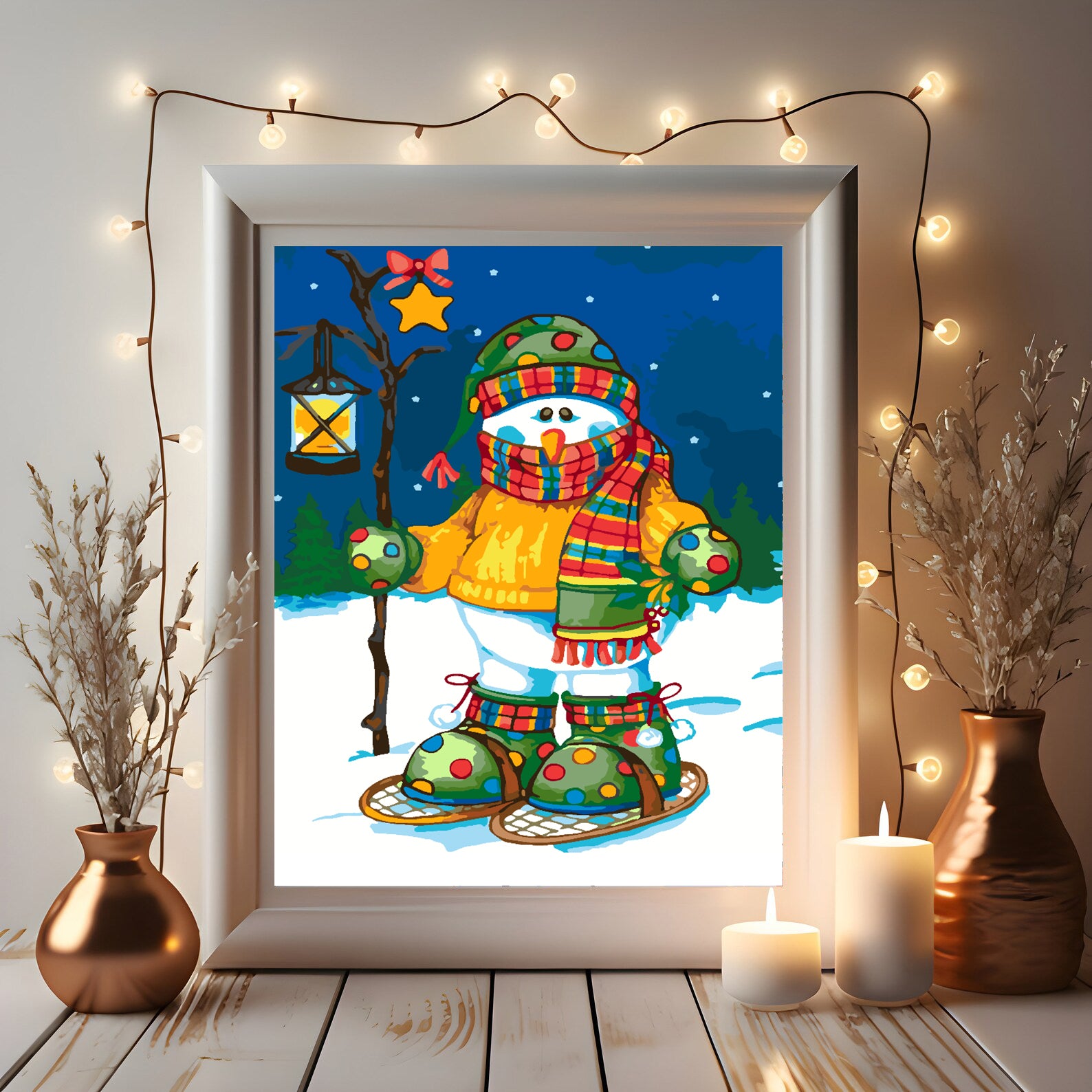 Malen nach Zahlen - Schneemann 4476