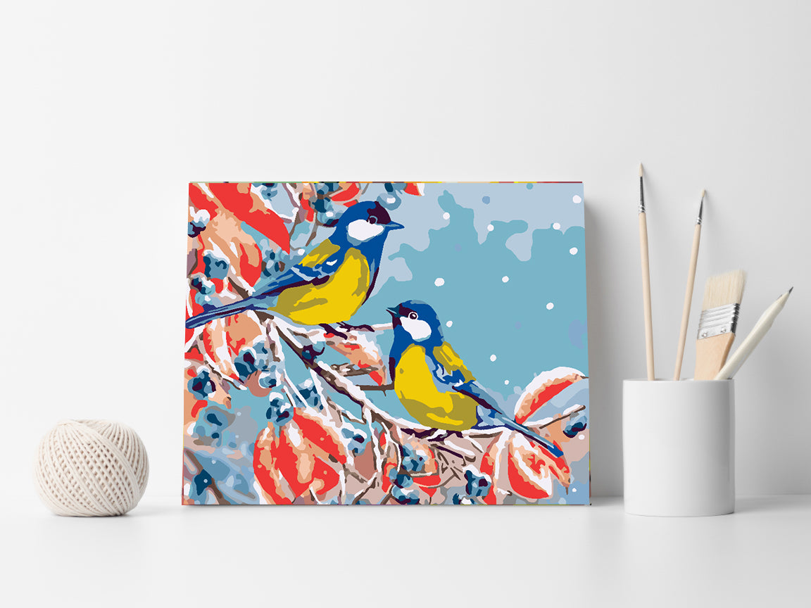 Malen nach Zahlen - Frühlingsvögel 4477