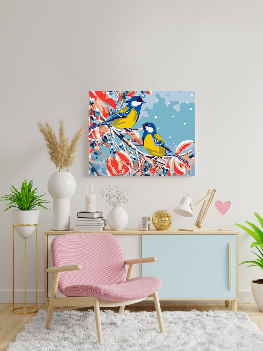 Malen nach Zahlen - Frühlingsvögel 4477