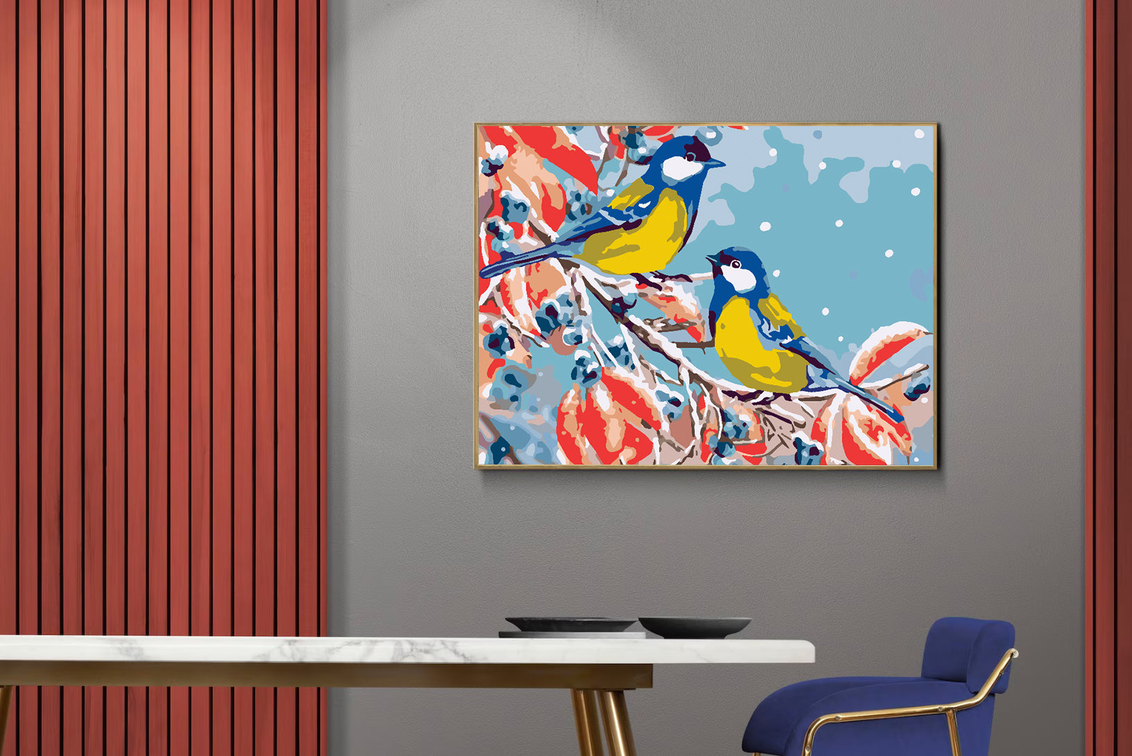 Malen nach Zahlen - Frühlingsvögel 4477