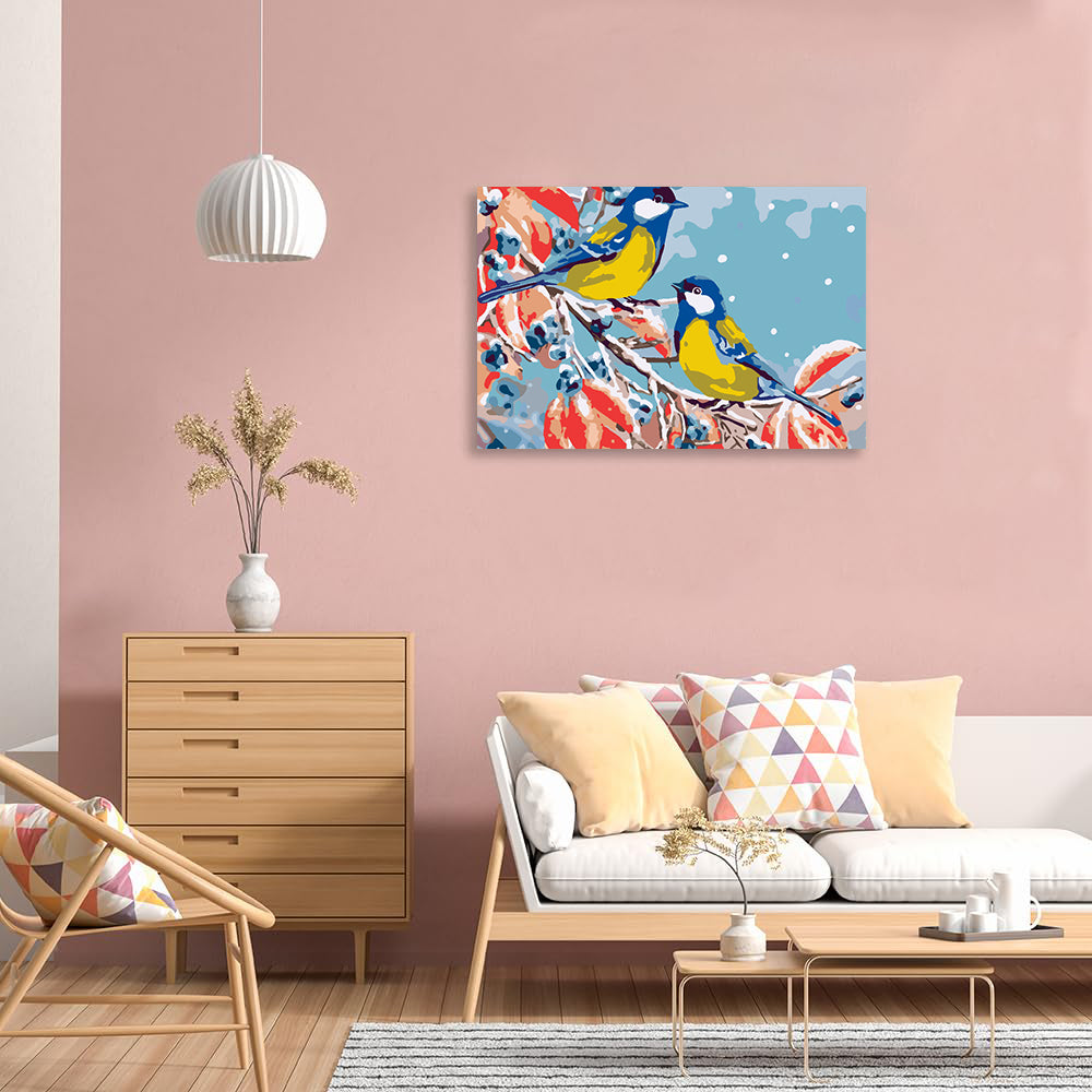 Malen nach Zahlen - Frühlingsvögel 4477