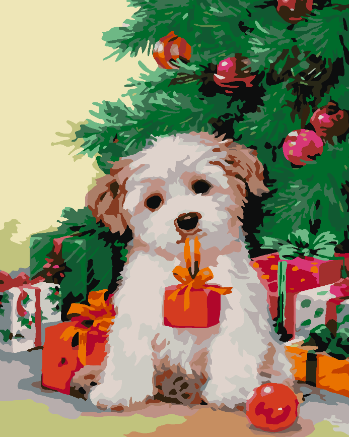 Malen nach Zahlen - Hund bei Brăduț 4479