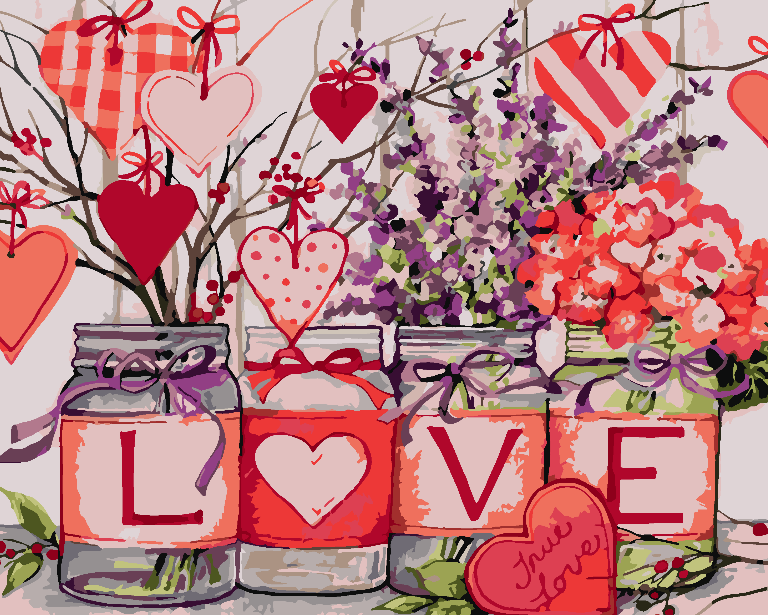 Malen nach Zahlen - Liebe 4493