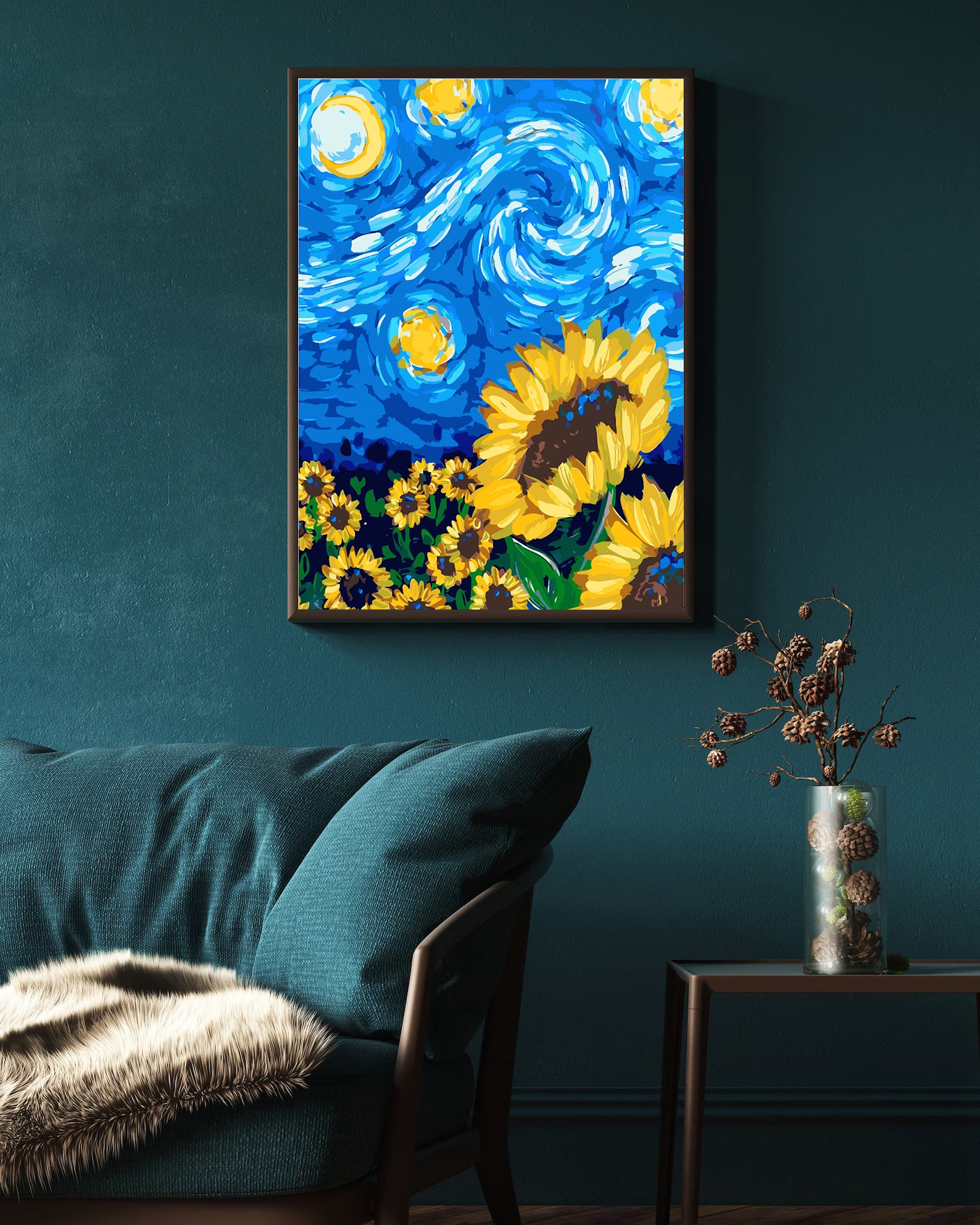 Pictura pe numere - Floarea Soarelui 4495