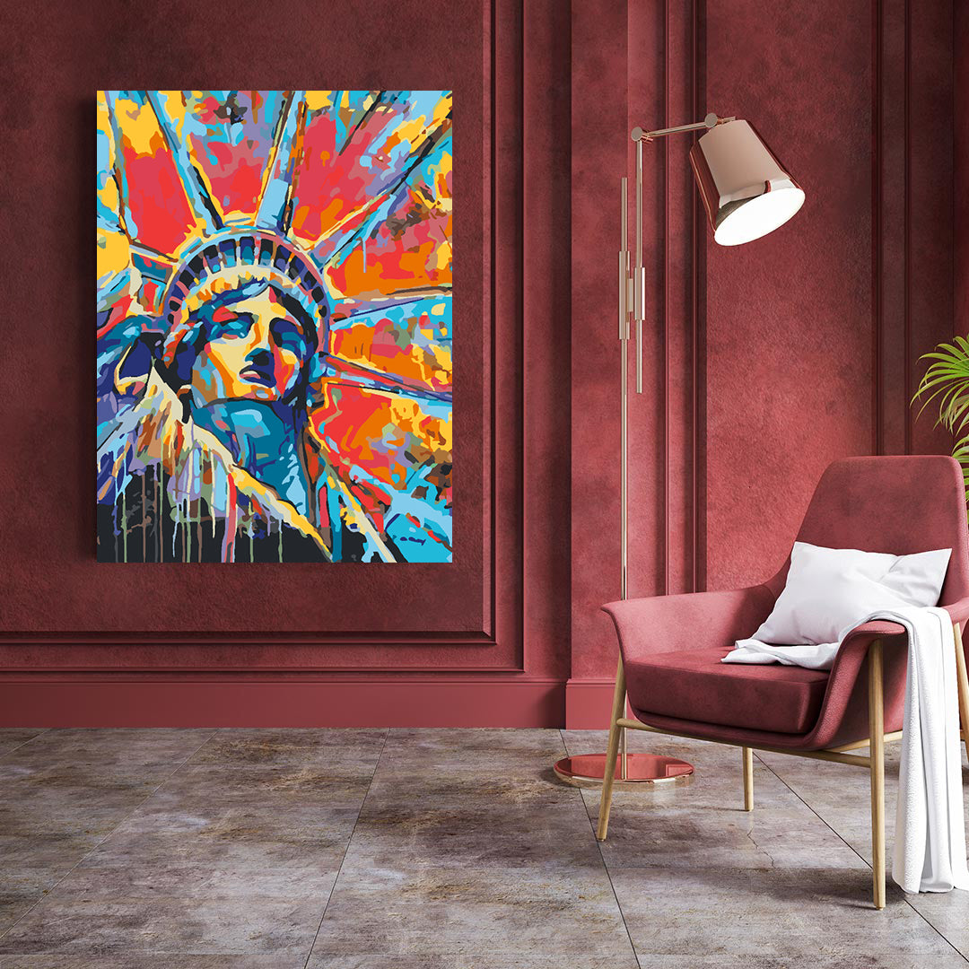 Malen nach Zahlen - Freiheitsstatue 4509