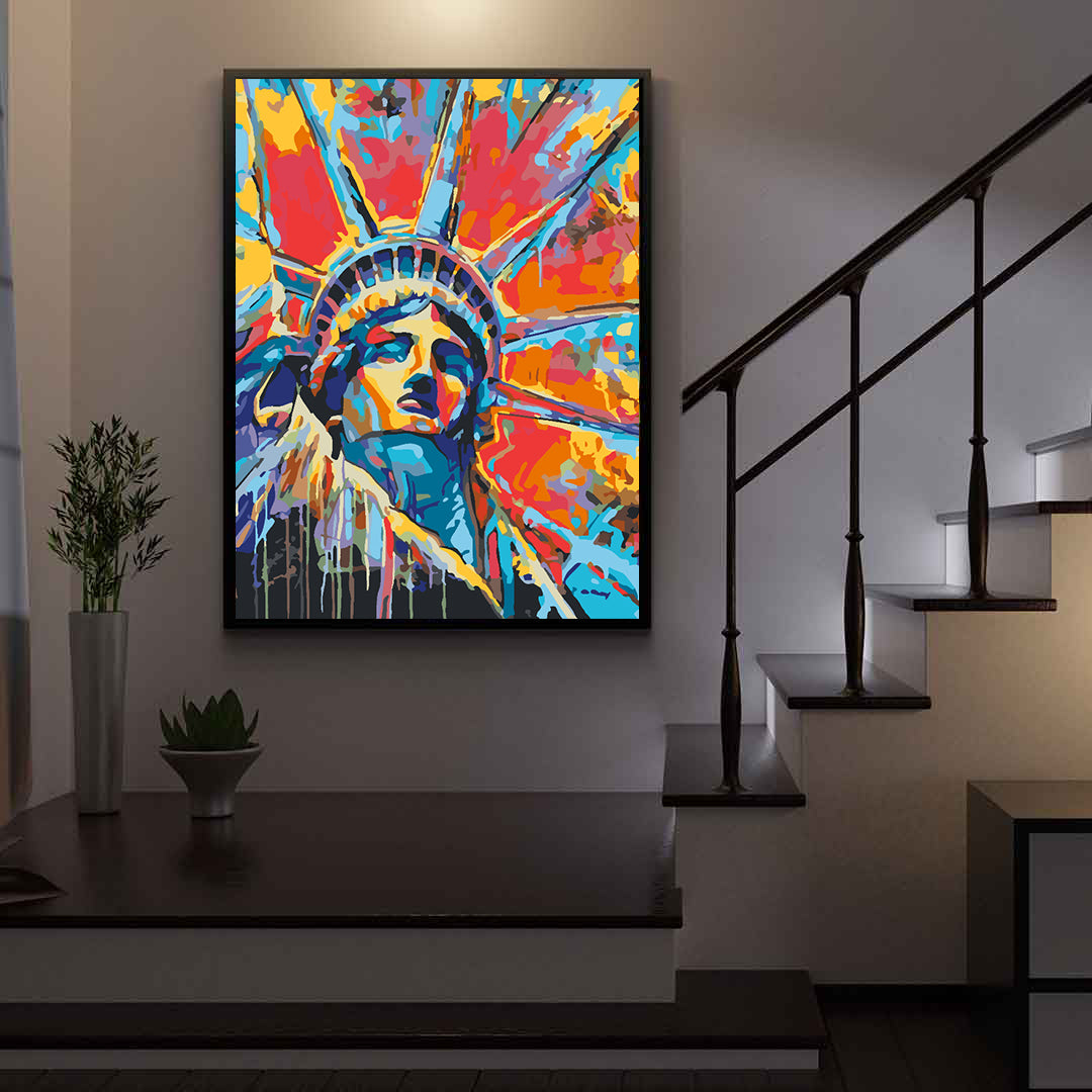 Malen nach Zahlen - Freiheitsstatue 4509