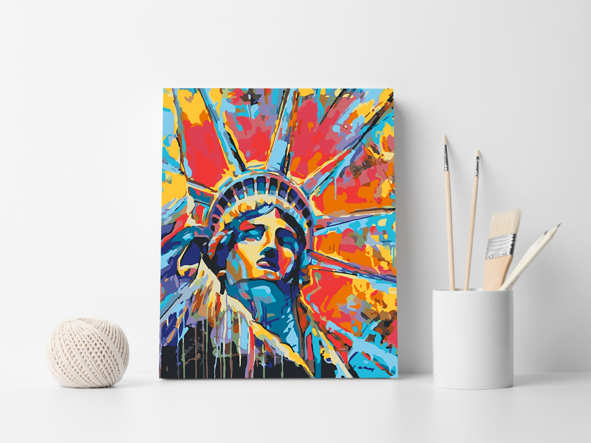 Malen nach Zahlen - Freiheitsstatue 4509