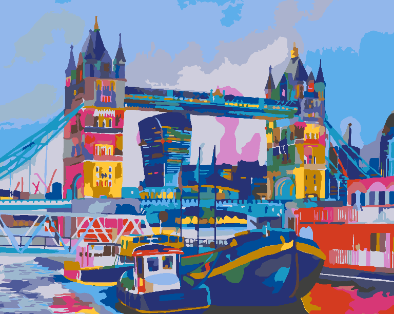Malen nach Zahlen - Tower Bridge 4510
