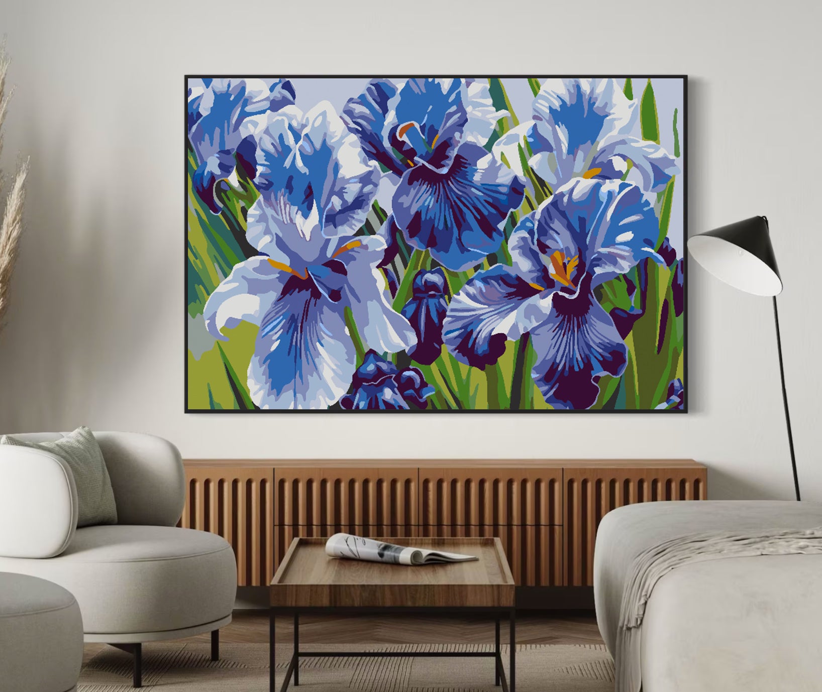 Malen nach Zahlen - Lila Blumen 4514