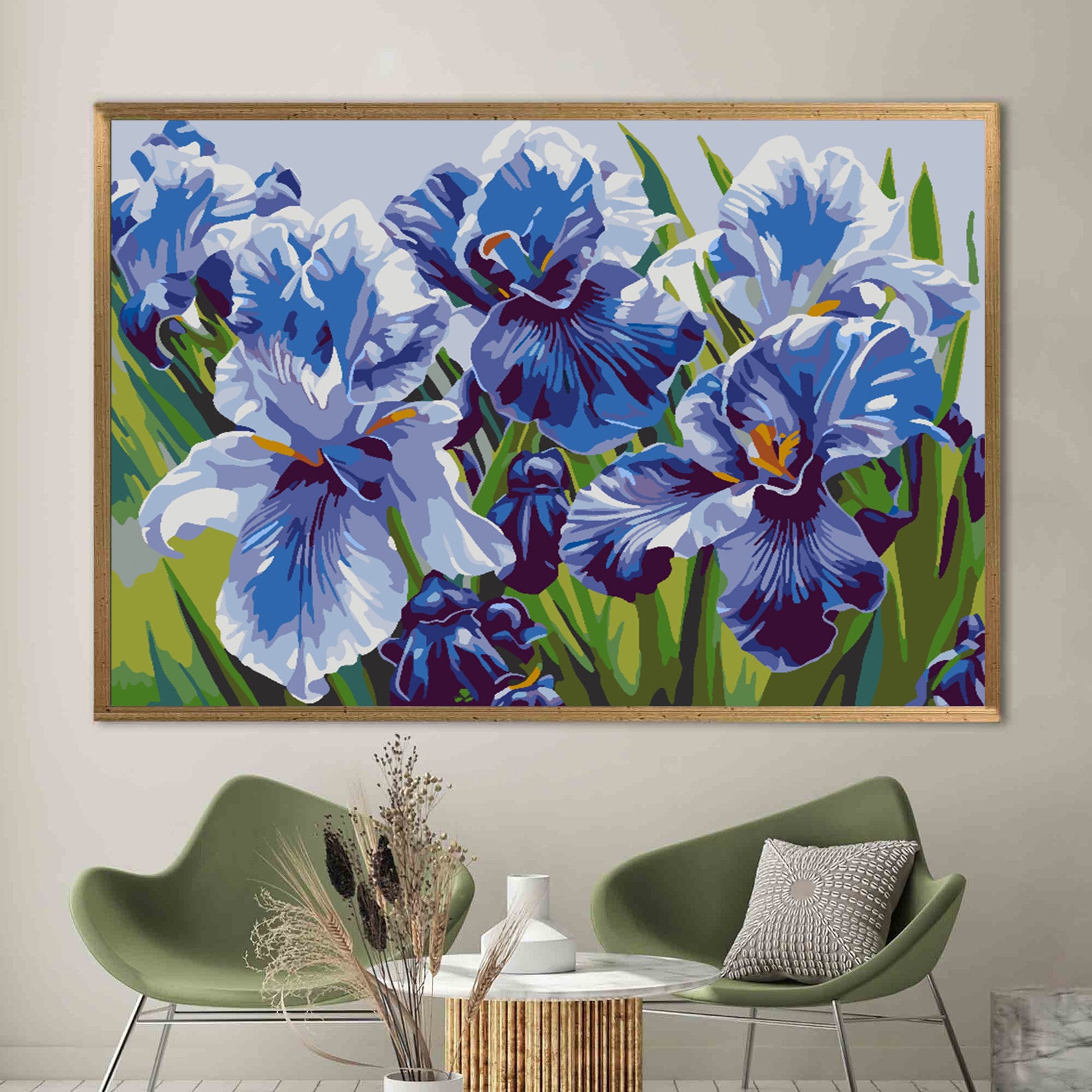Malen nach Zahlen - Lila Blumen 4514