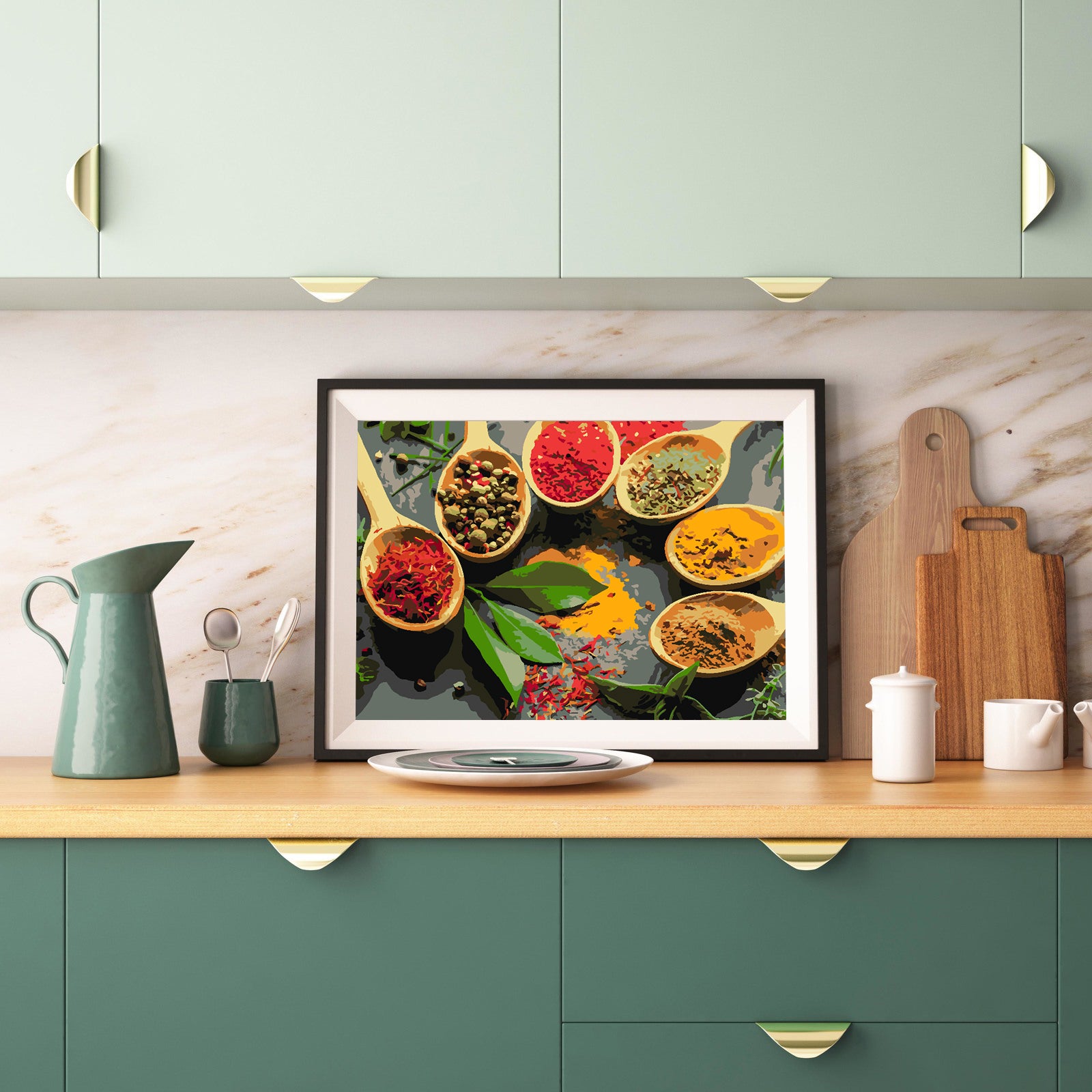 Malen nach Zahlen - Gewürze 4516