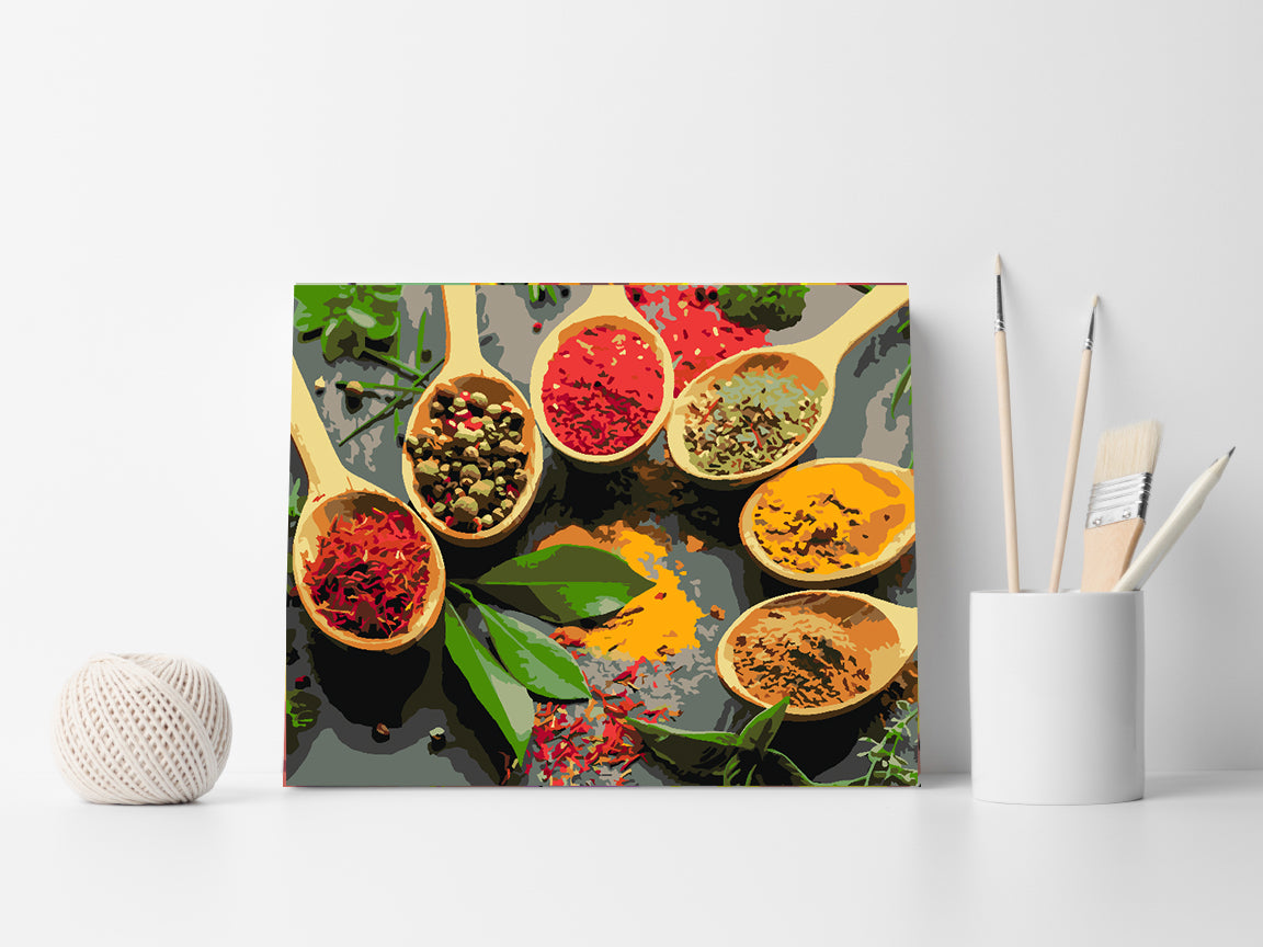 Malen nach Zahlen - Gewürze 4516