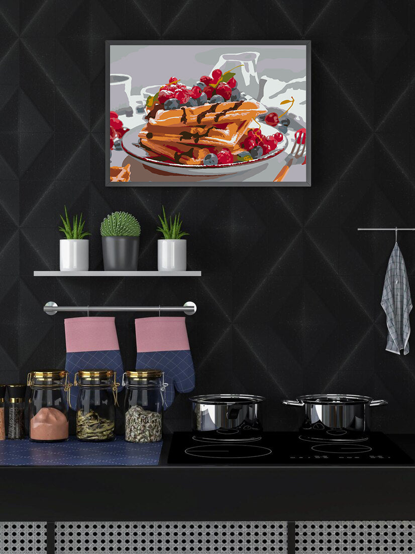 Malen nach Zahlen - Pfannkuchen 4518