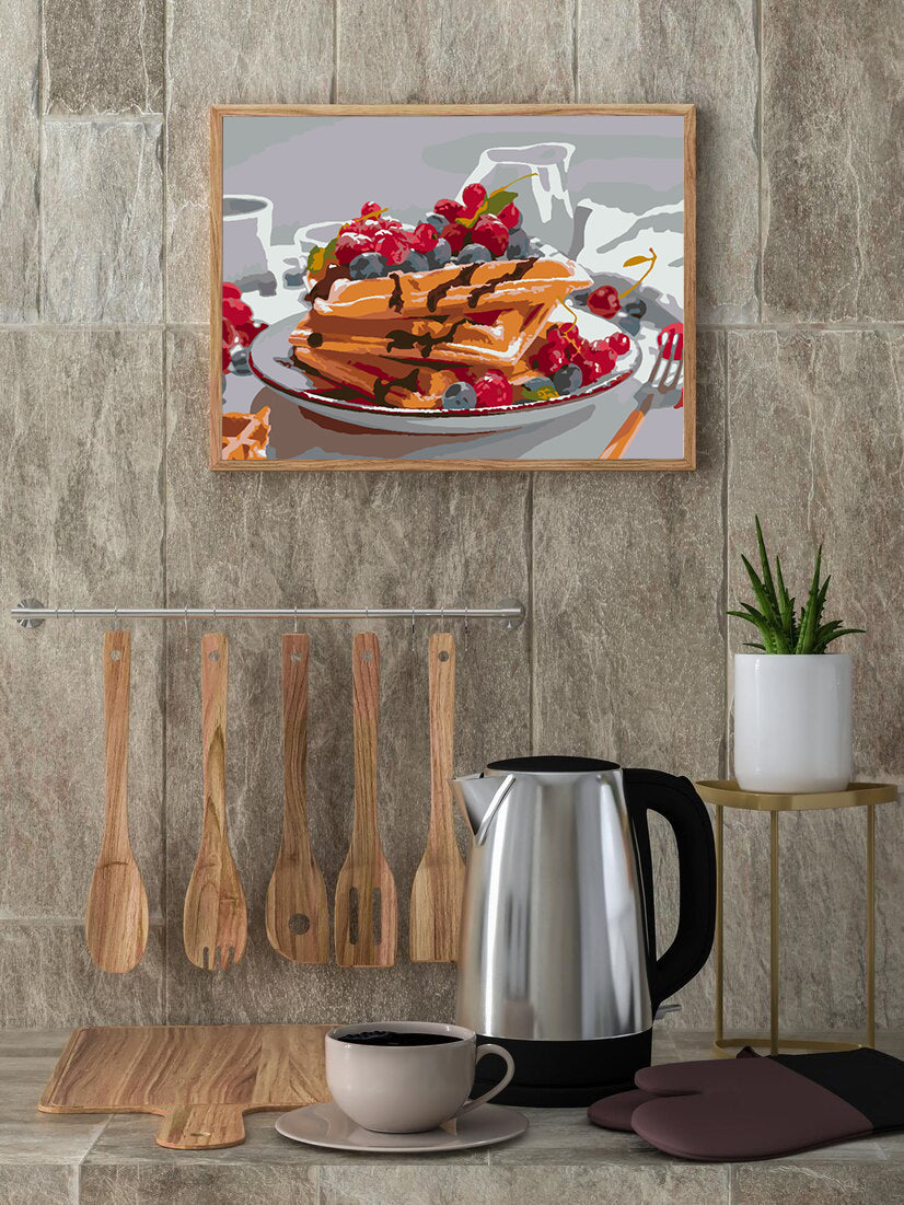 Malen nach Zahlen - Pfannkuchen 4518