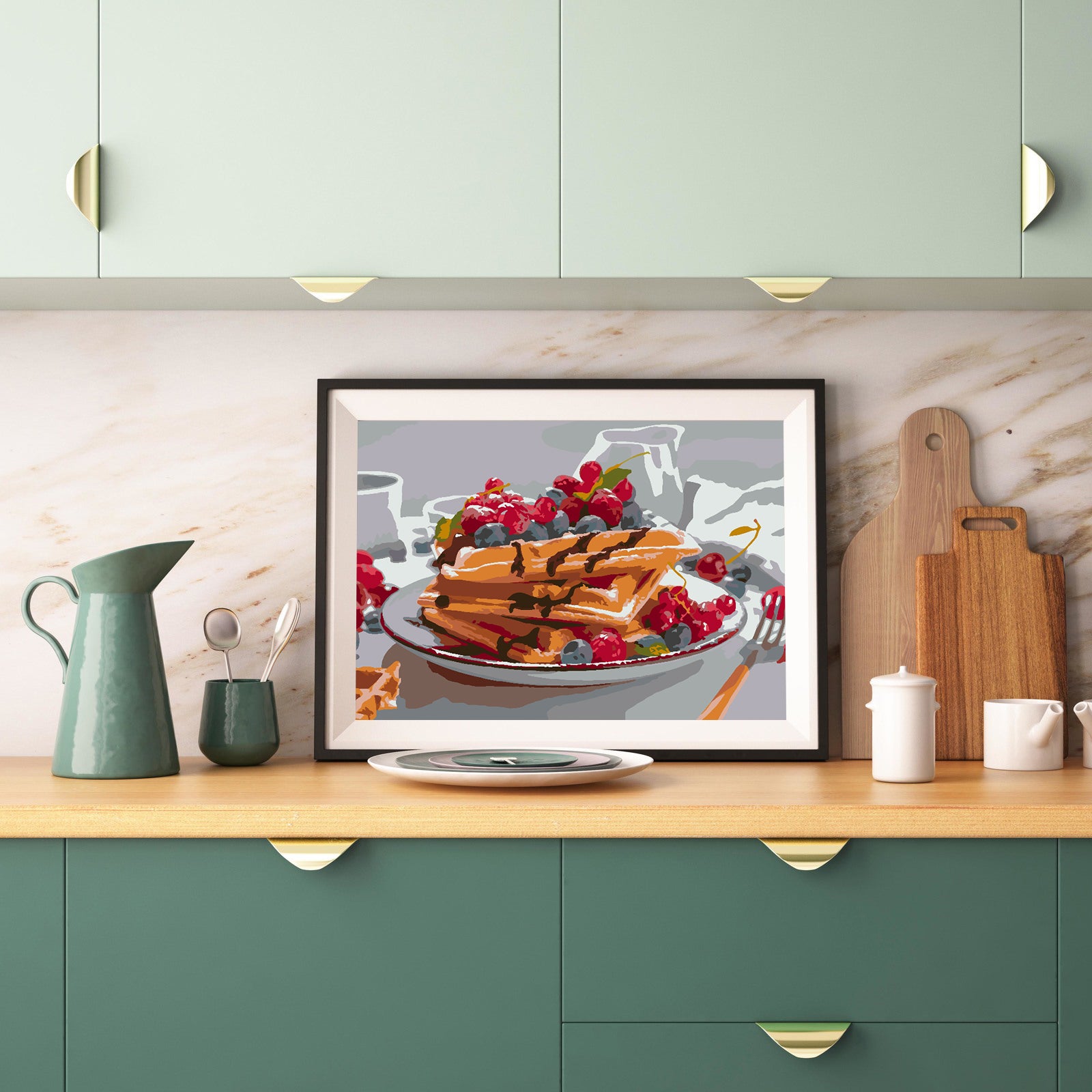 Malen nach Zahlen - Pfannkuchen 4518