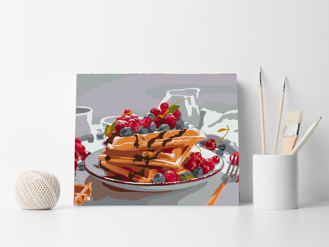 Malen nach Zahlen - Pfannkuchen 4518