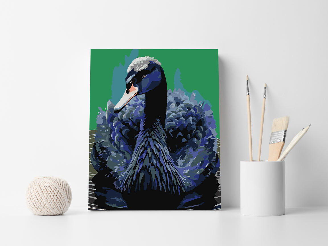 Malen nach Zahlen - Schwarzer Schwan 4522