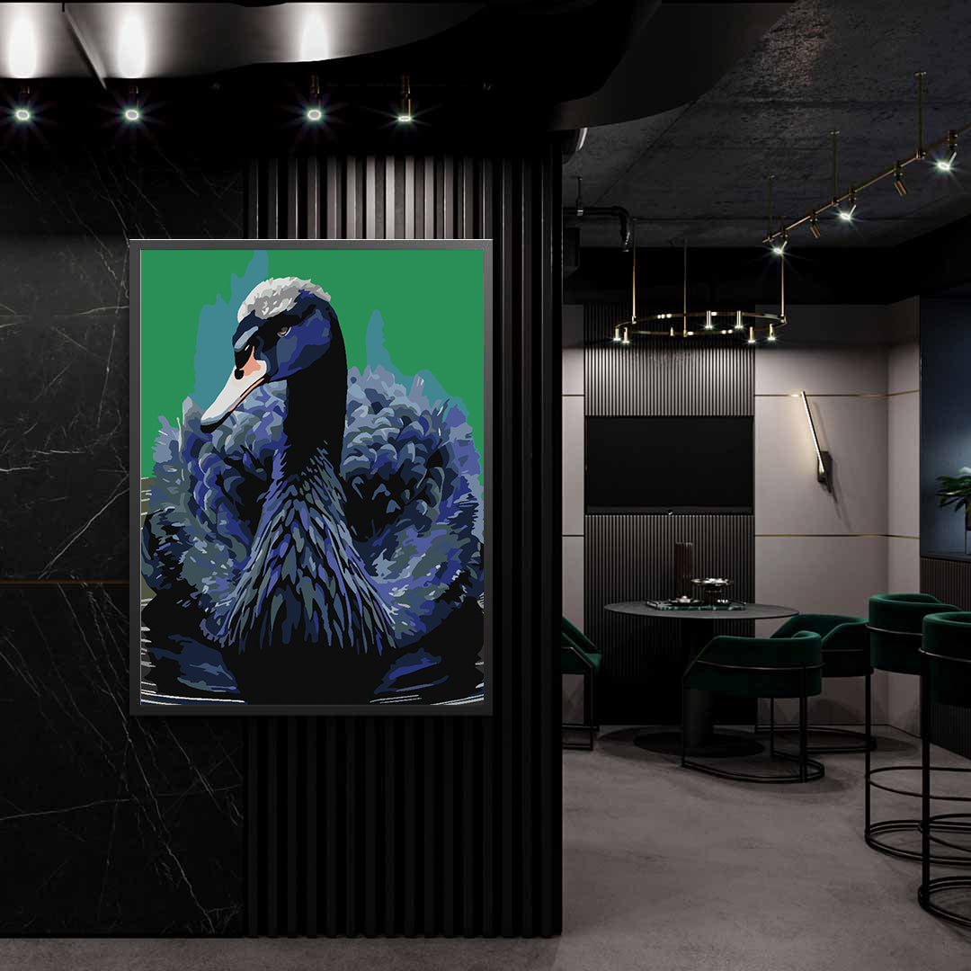 Malen nach Zahlen - Schwarzer Schwan 4522